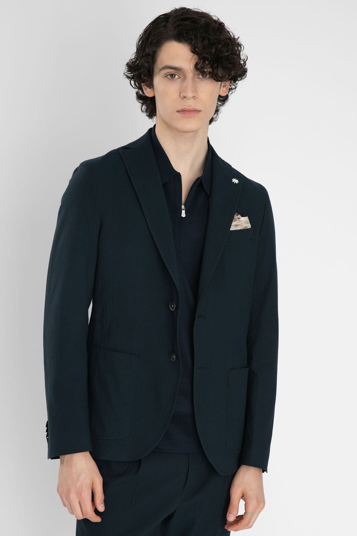 Manuel Ritz Çift Düğme Gofre Ceket-Libas Trendy Fashion Store