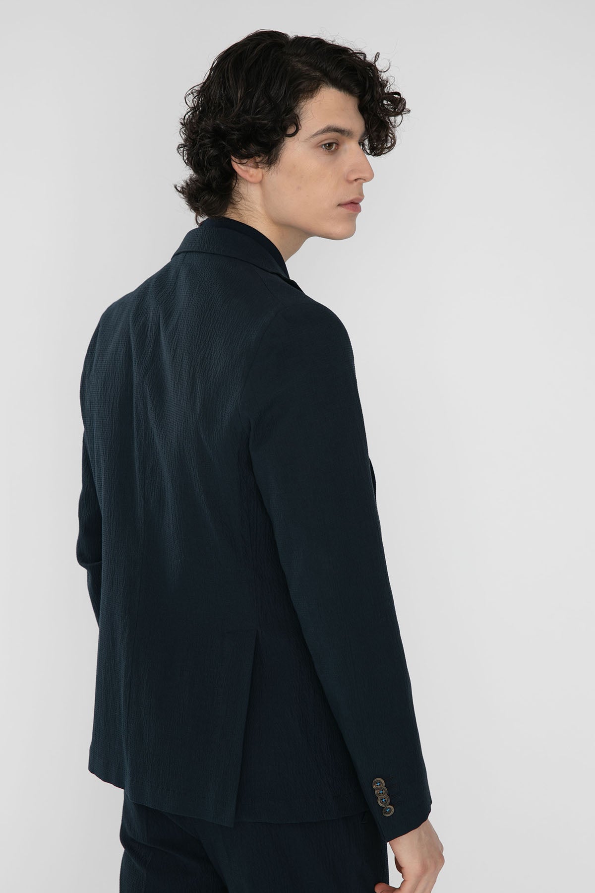 Manuel Ritz Çift Düğme Gofre Ceket-Libas Trendy Fashion Store