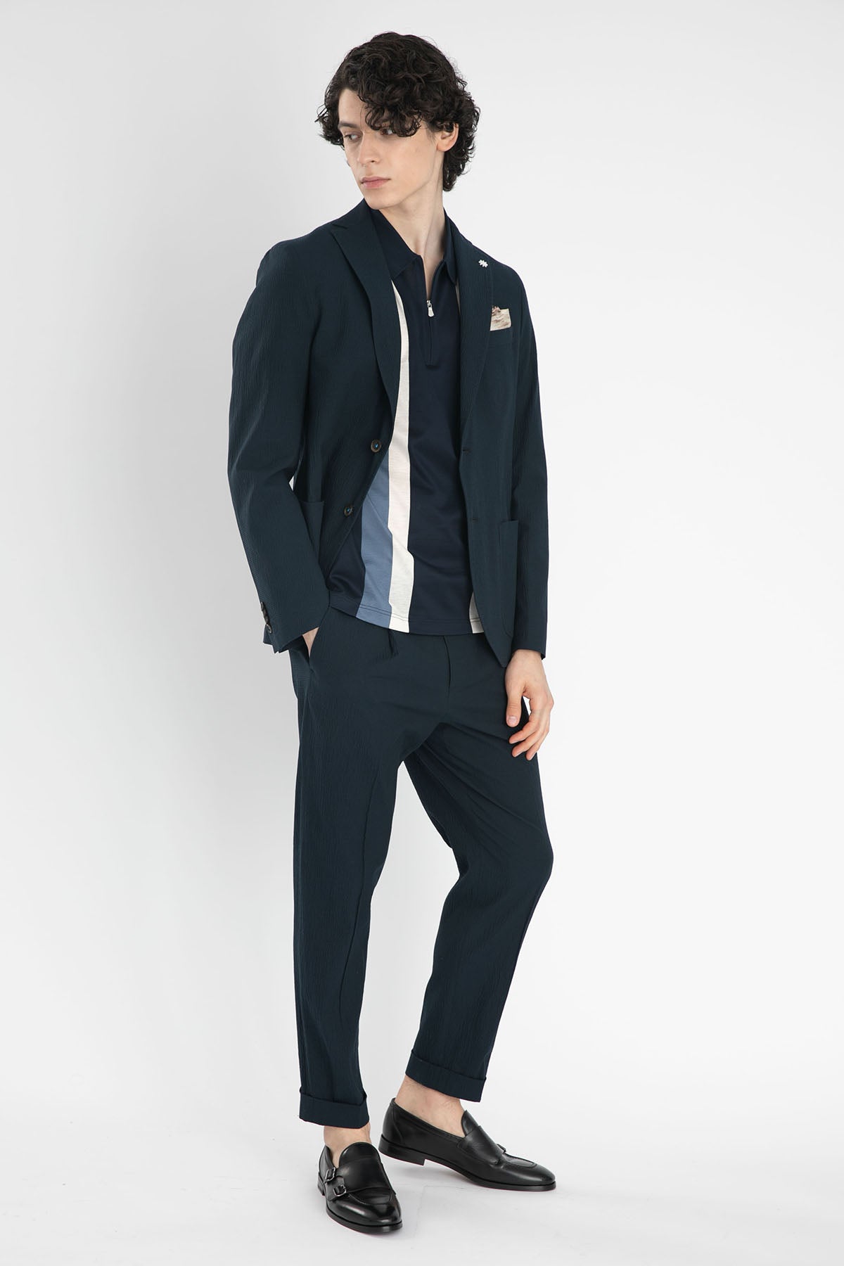 Manuel Ritz Çift Düğme Gofre Ceket-Libas Trendy Fashion Store