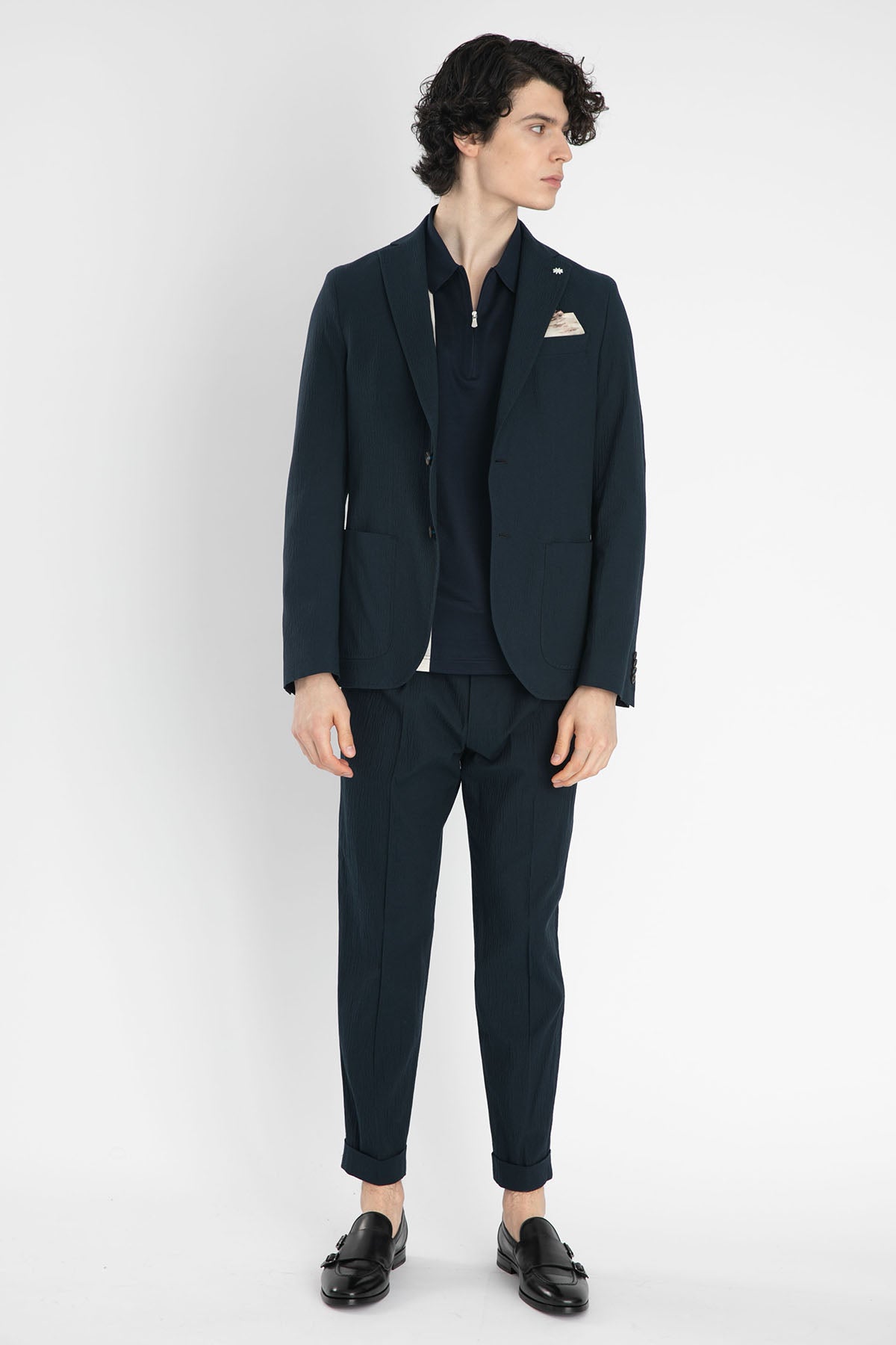 Manuel Ritz Çift Düğme Gofre Ceket-Libas Trendy Fashion Store