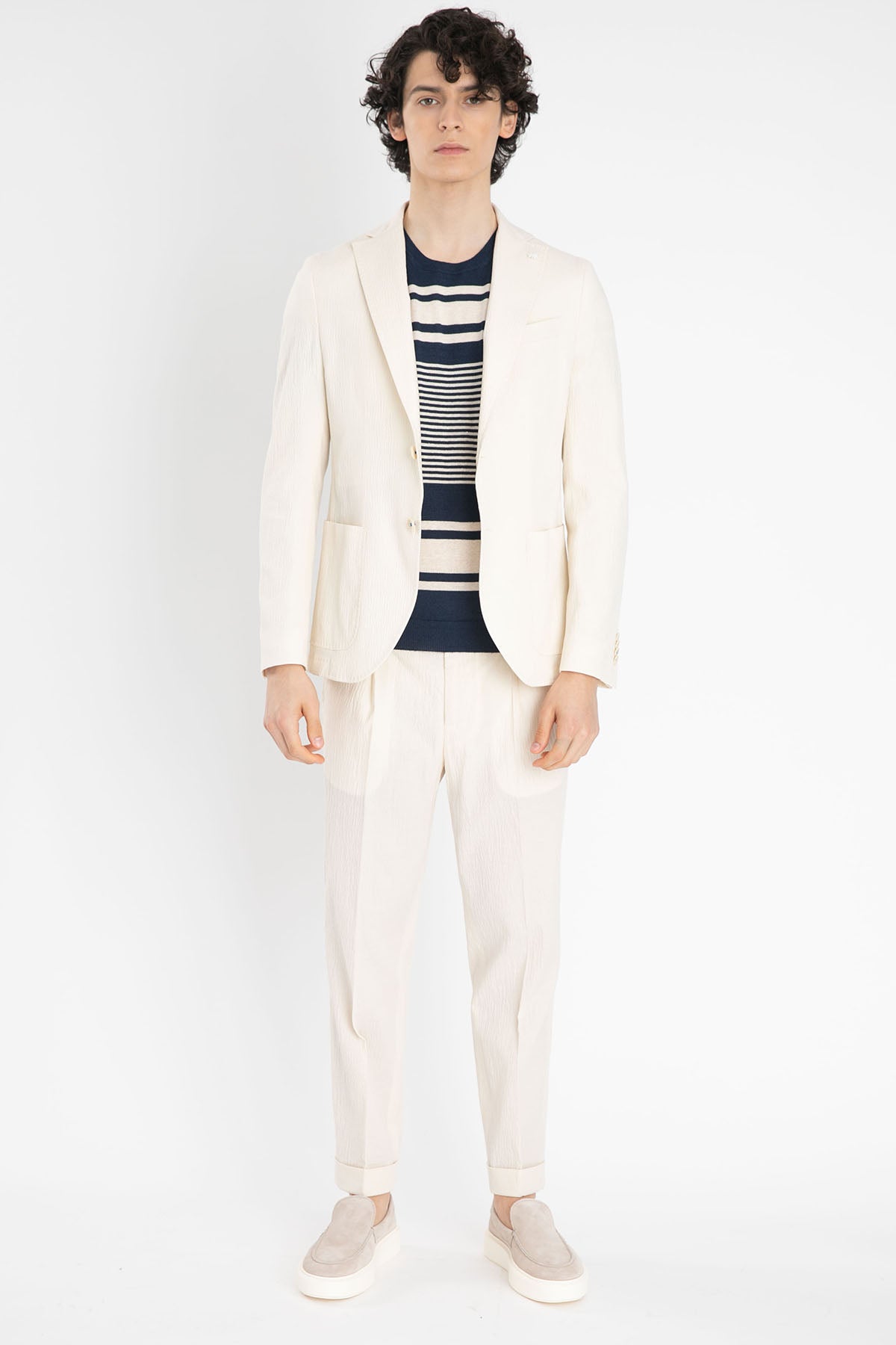 Manuel Ritz Çift Düğme Gofre Ceket-Libas Trendy Fashion Store