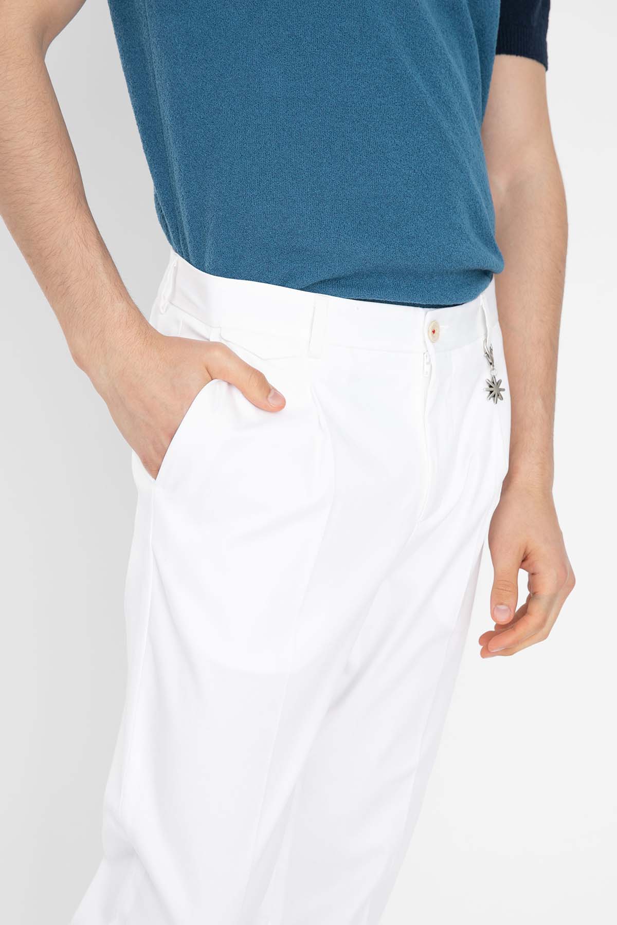 Manuel Ritz Tek Pile Duble Paça Pantolon-Libas Trendy Fashion Store