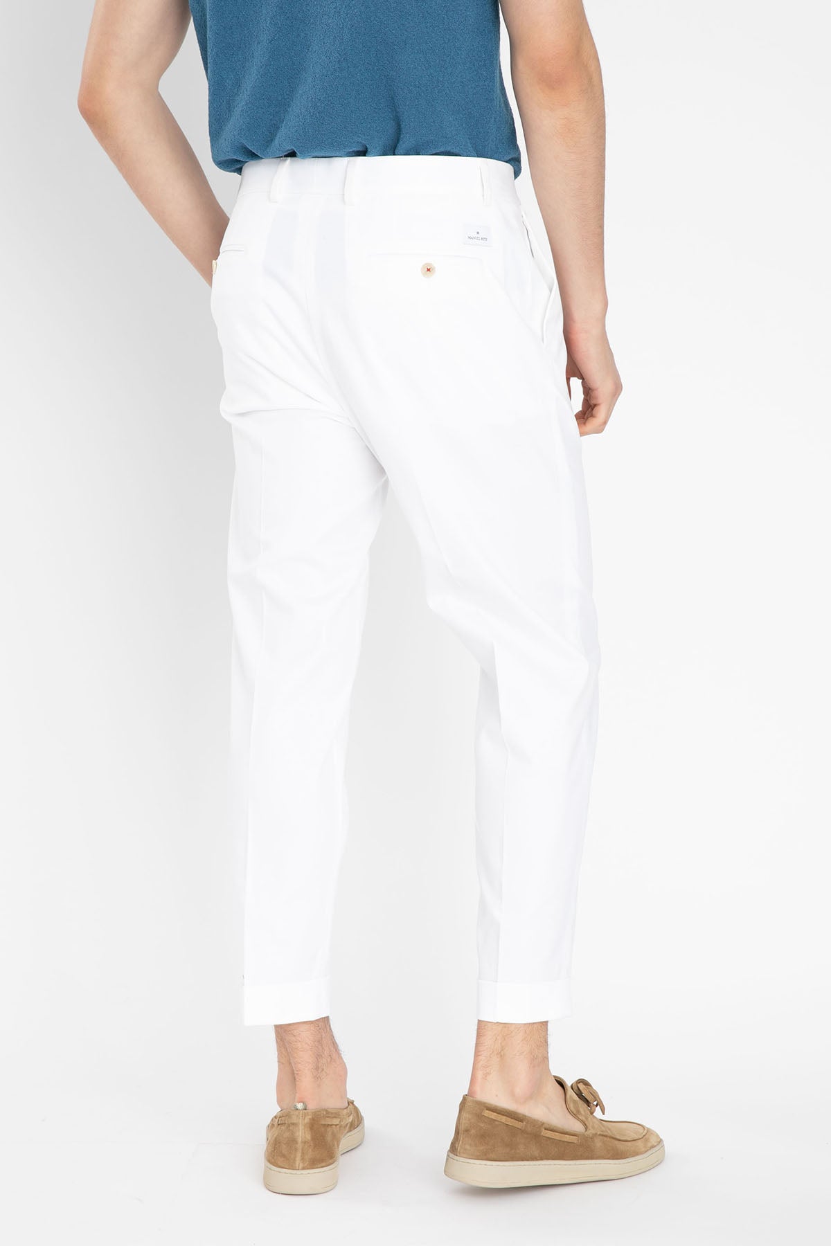 Manuel Ritz Tek Pile Duble Paça Pantolon-Libas Trendy Fashion Store