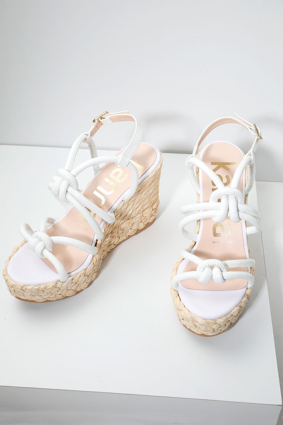 Kanna Hasır Dolgu Topuklu Sandalet-Libas Trendy Fashion Store