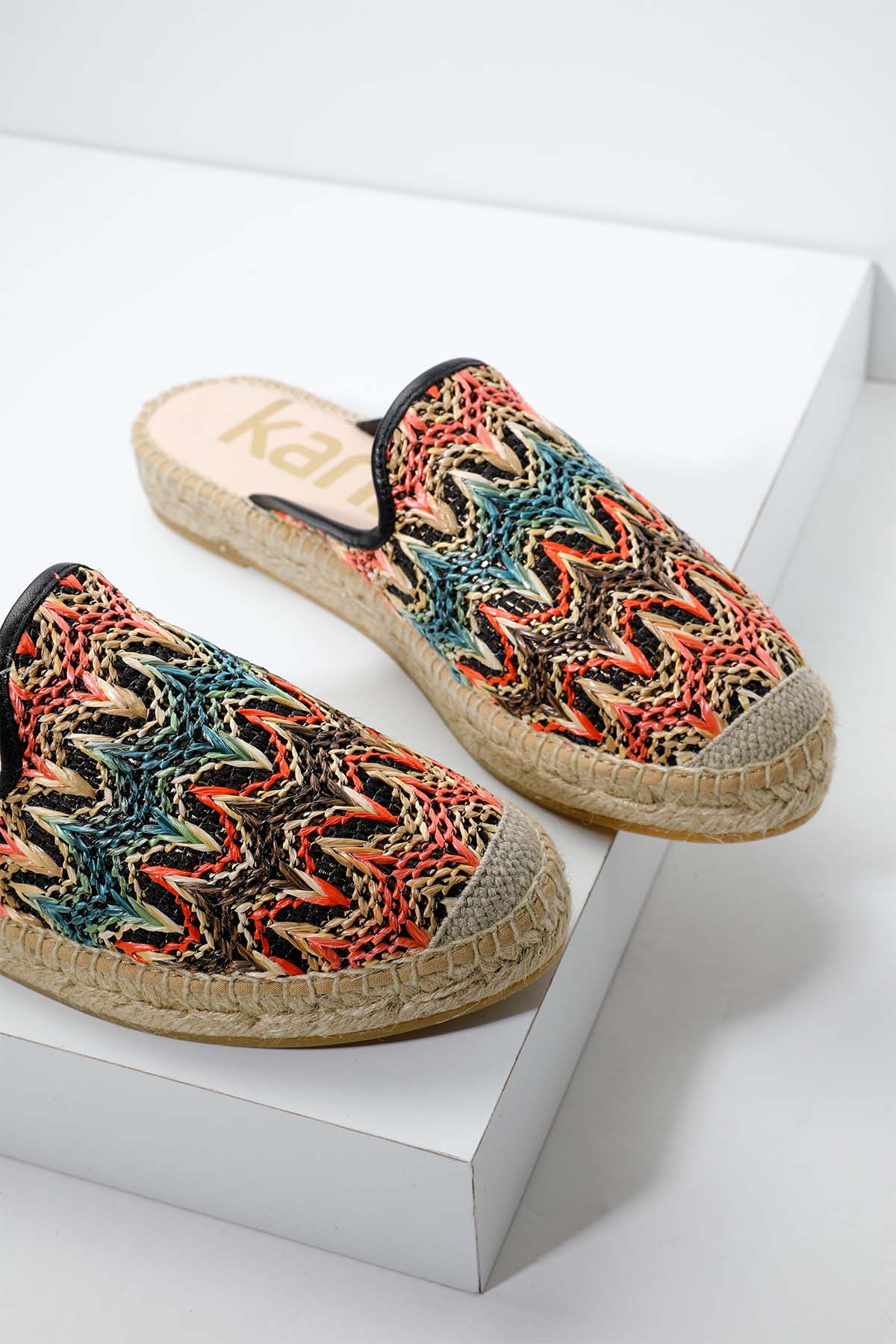 Kanna Hasır Örgü Espadril Terlik-Libas Trendy Fashion Store