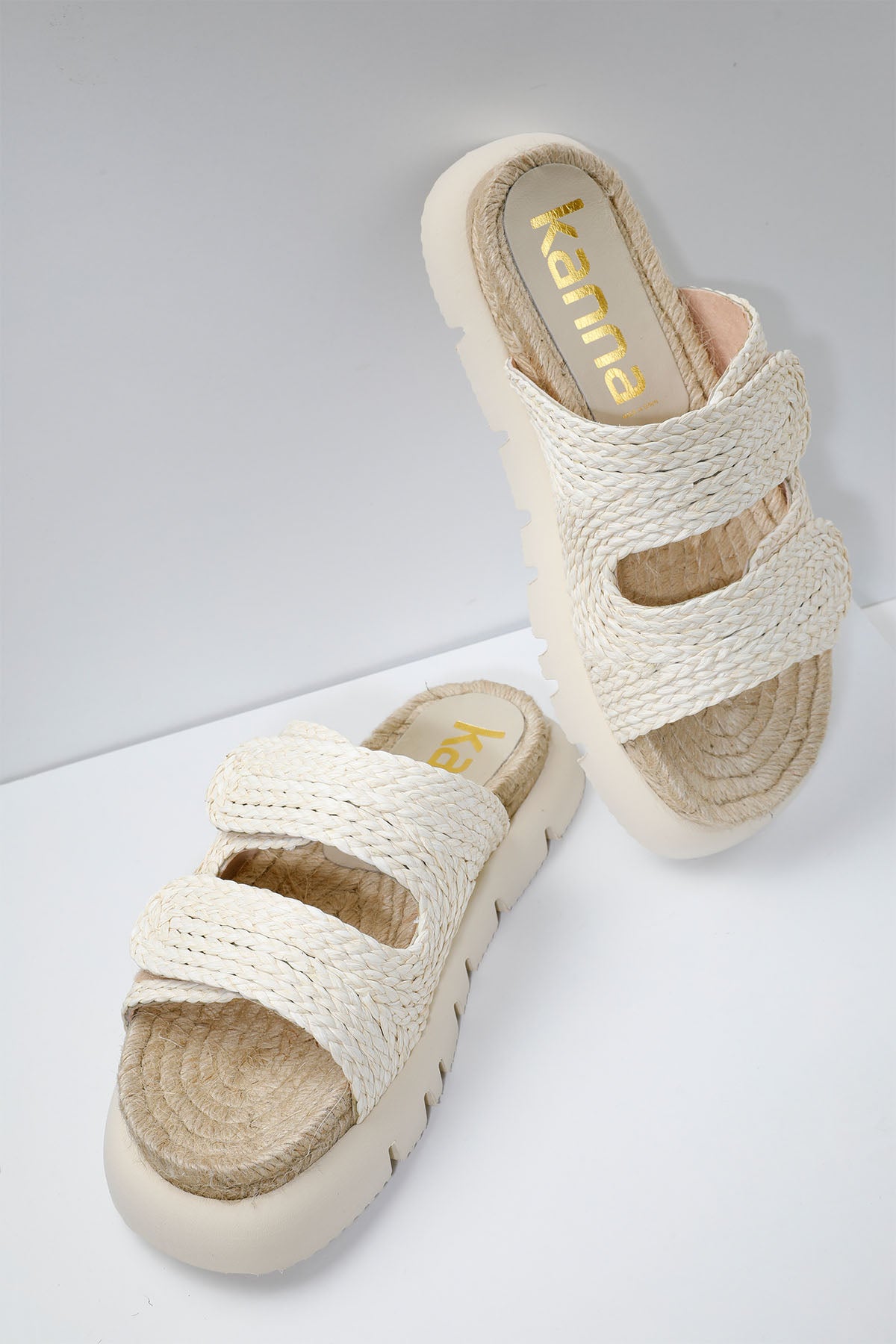 Kanna Cırt Cırt Bantlı Hasır Terlik-Libas Trendy Fashion Store