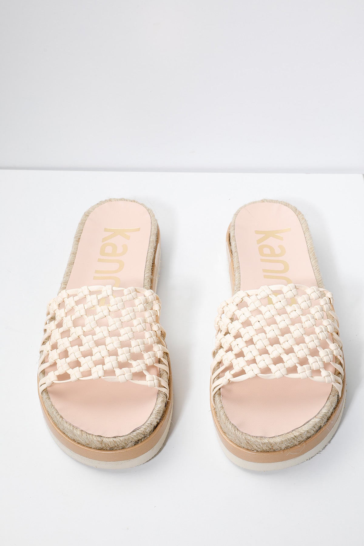 Kanna Örgü Detaylı Deri Terlik-Libas Trendy Fashion Store