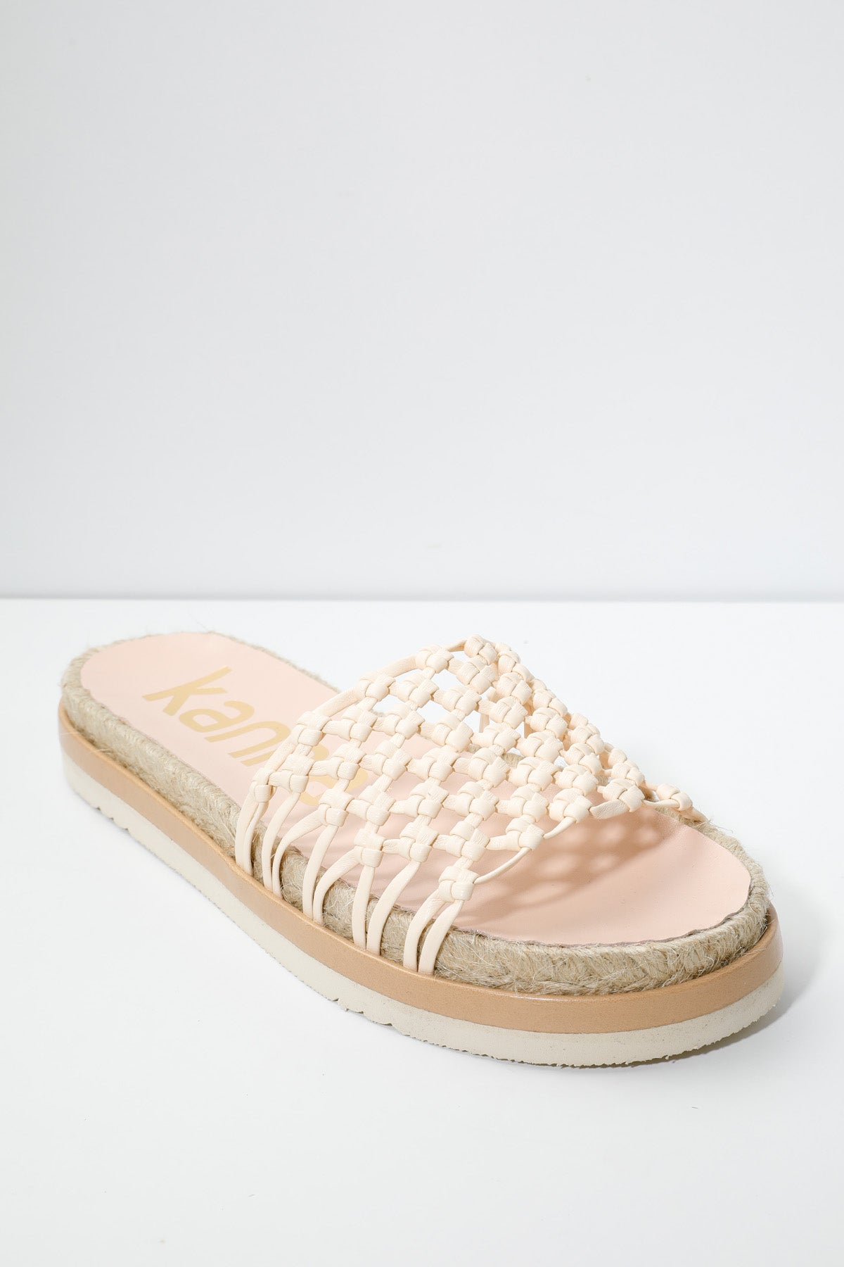 Kanna Örgü Detaylı Deri Terlik-Libas Trendy Fashion Store