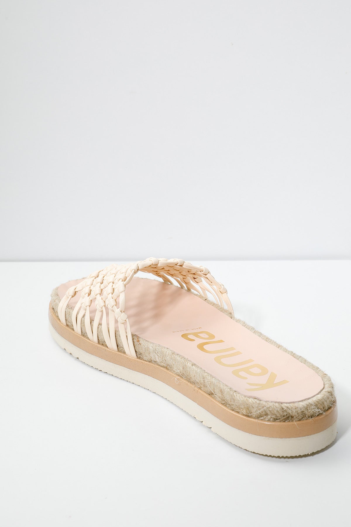 Kanna Örgü Detaylı Deri Terlik-Libas Trendy Fashion Store