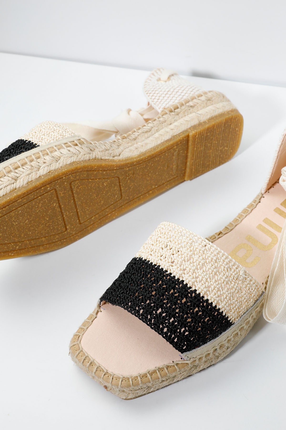 Kanna Bilekten Bağlamalı Küt Burun Espadril-Libas Trendy Fashion Store