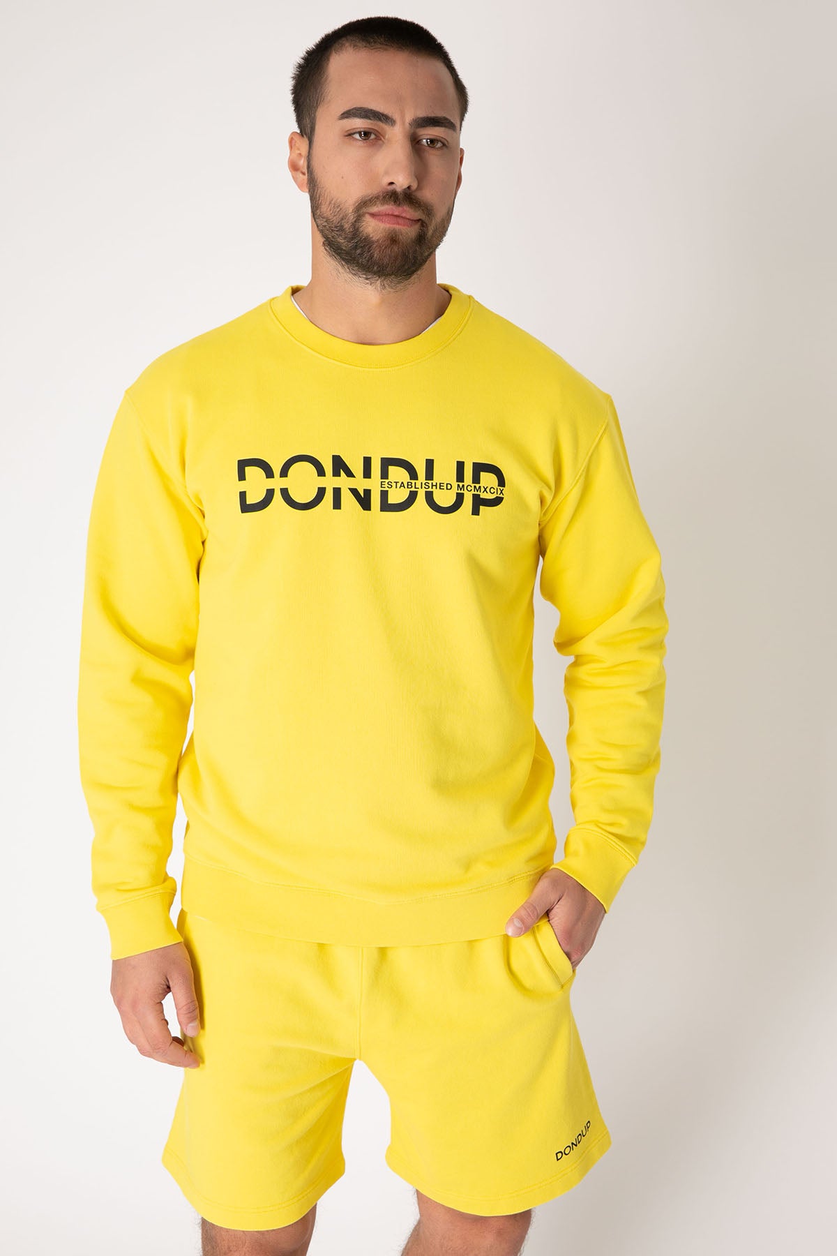 Dondup Logolu Yuvarlak Yaka Sweatshirt-Libas Trendy Fashion Store