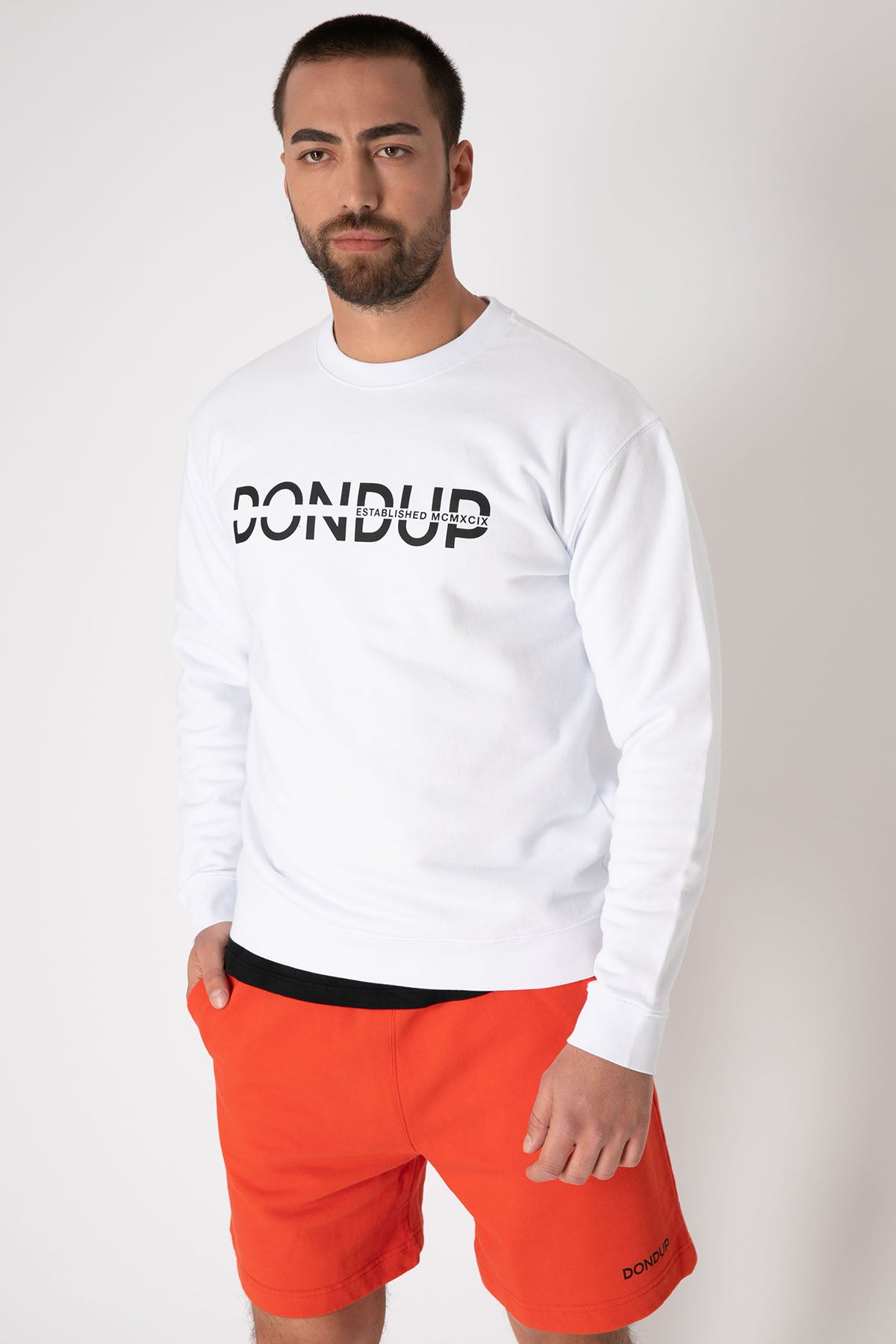 Dondup Logolu Yuvarlak Yaka Sweatshirt-Libas Trendy Fashion Store