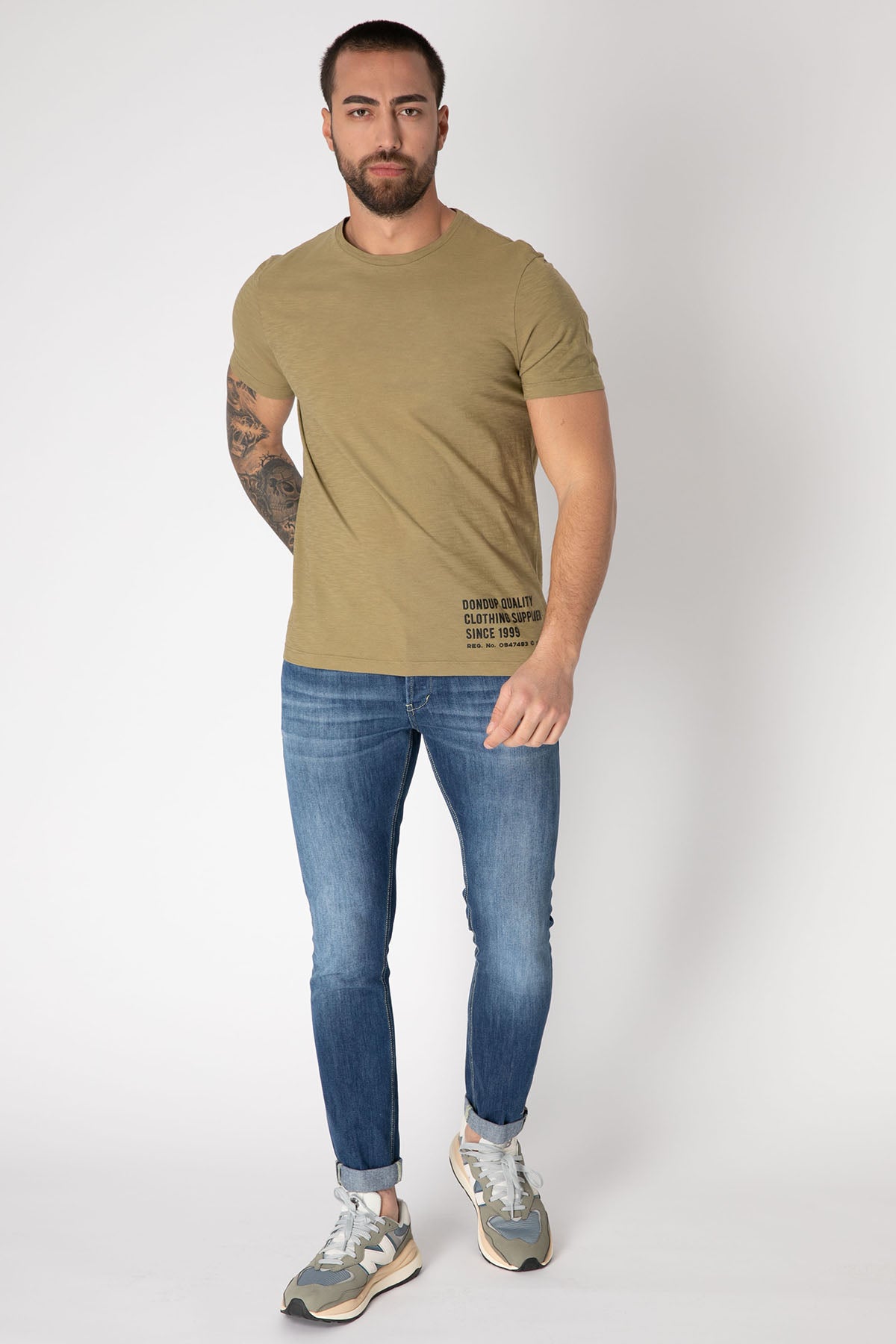 Dondup Yazı Detaylı Yuvarlak Yaka T-shirt-Libas Trendy Fashion Store
