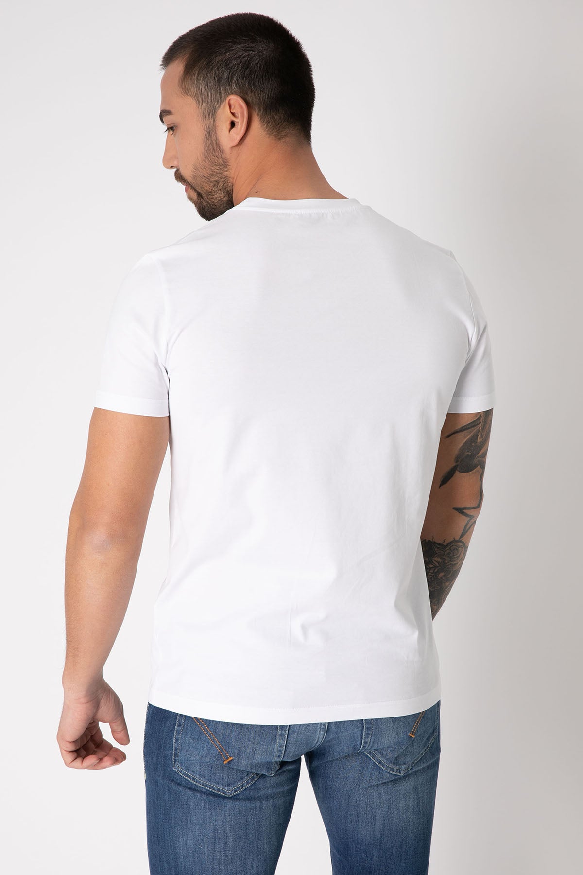 Dondup Logolu Yuvarlak Yaka T-shirt-Libas Trendy Fashion Store