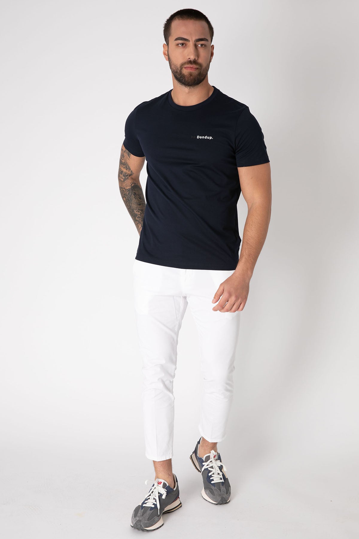 Dondup Logolu Yuvarlak Yaka T-shirt-Libas Trendy Fashion Store