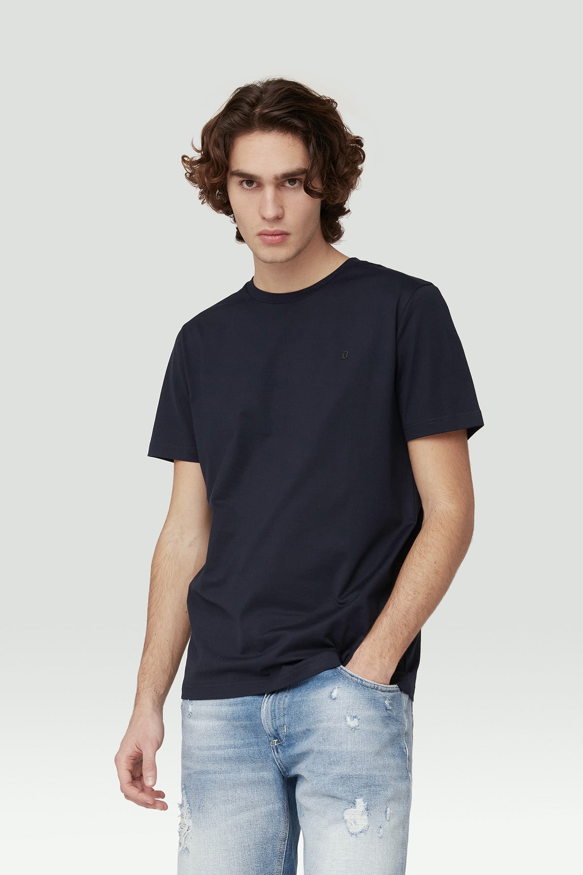 Dondup Logolu Yuvarlak Yaka T-shirt-Libas Trendy Fashion Store