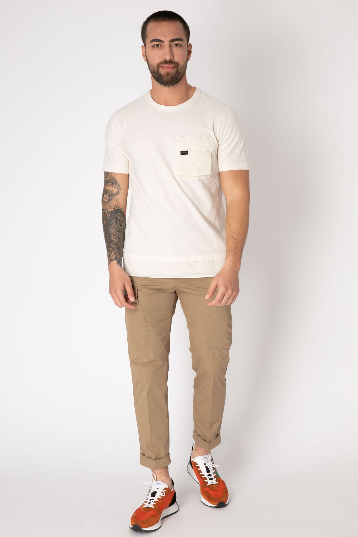 Dondup Cep Detaylı Etek Ucu Büzgülü T-shirt-Libas Trendy Fashion Store