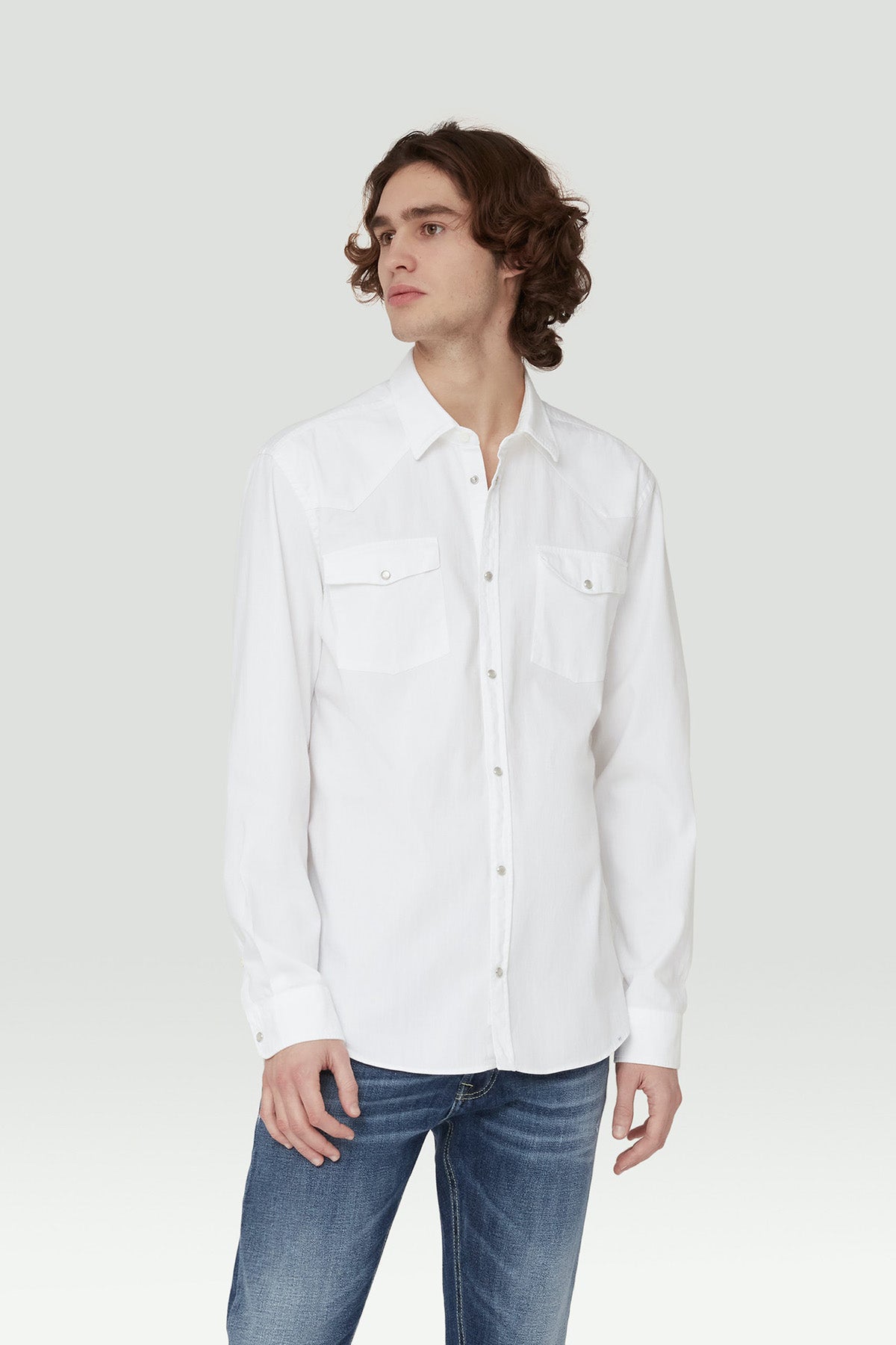 Dondup Slim Fit Çıtçıt Düğmeli Gömlek-Libas Trendy Fashion Store