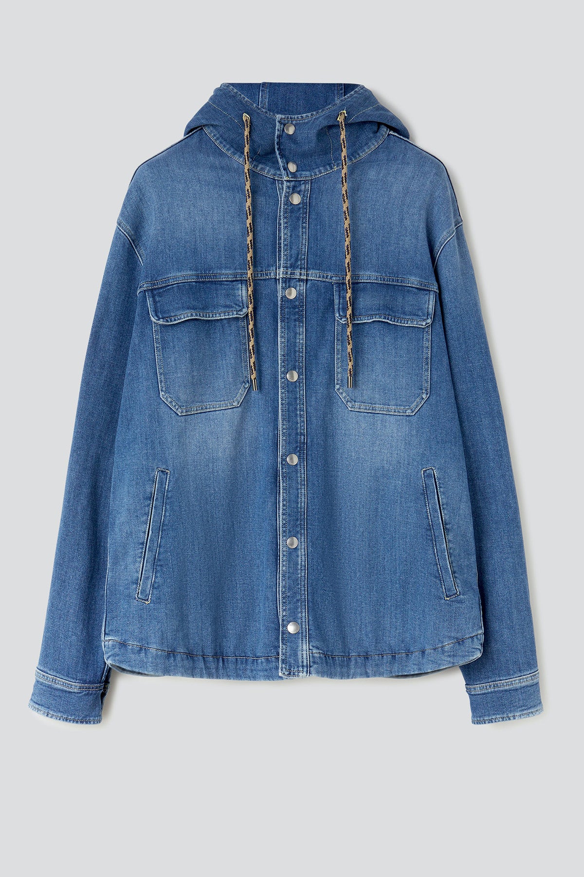 Dondup Denim Kapüşonlu Gömlek Ceket-Libas Trendy Fashion Store