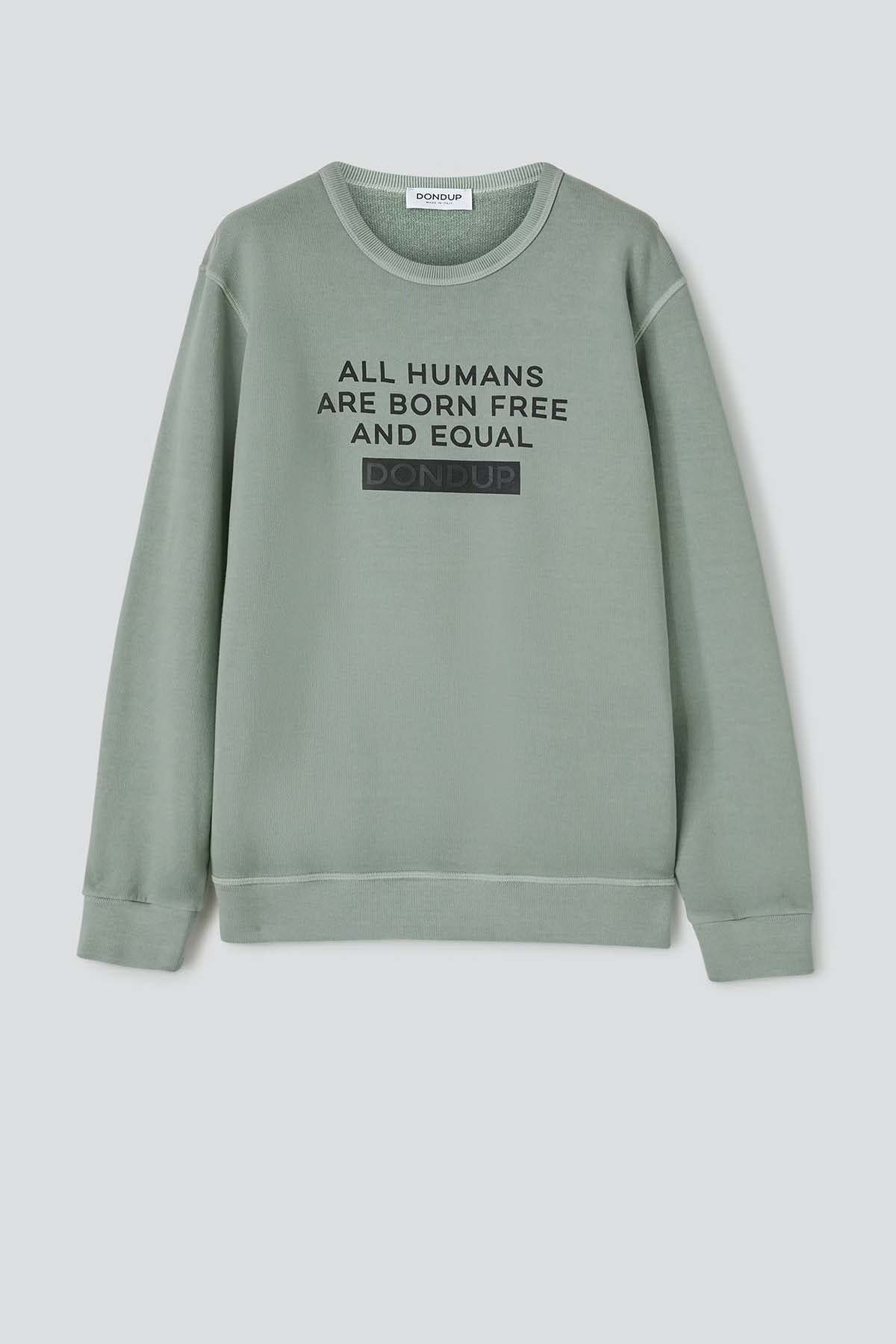 Dondup Yuvarlak Yaka Logolu Yıkamalı Sweatshirt-Libas Trendy Fashion Store