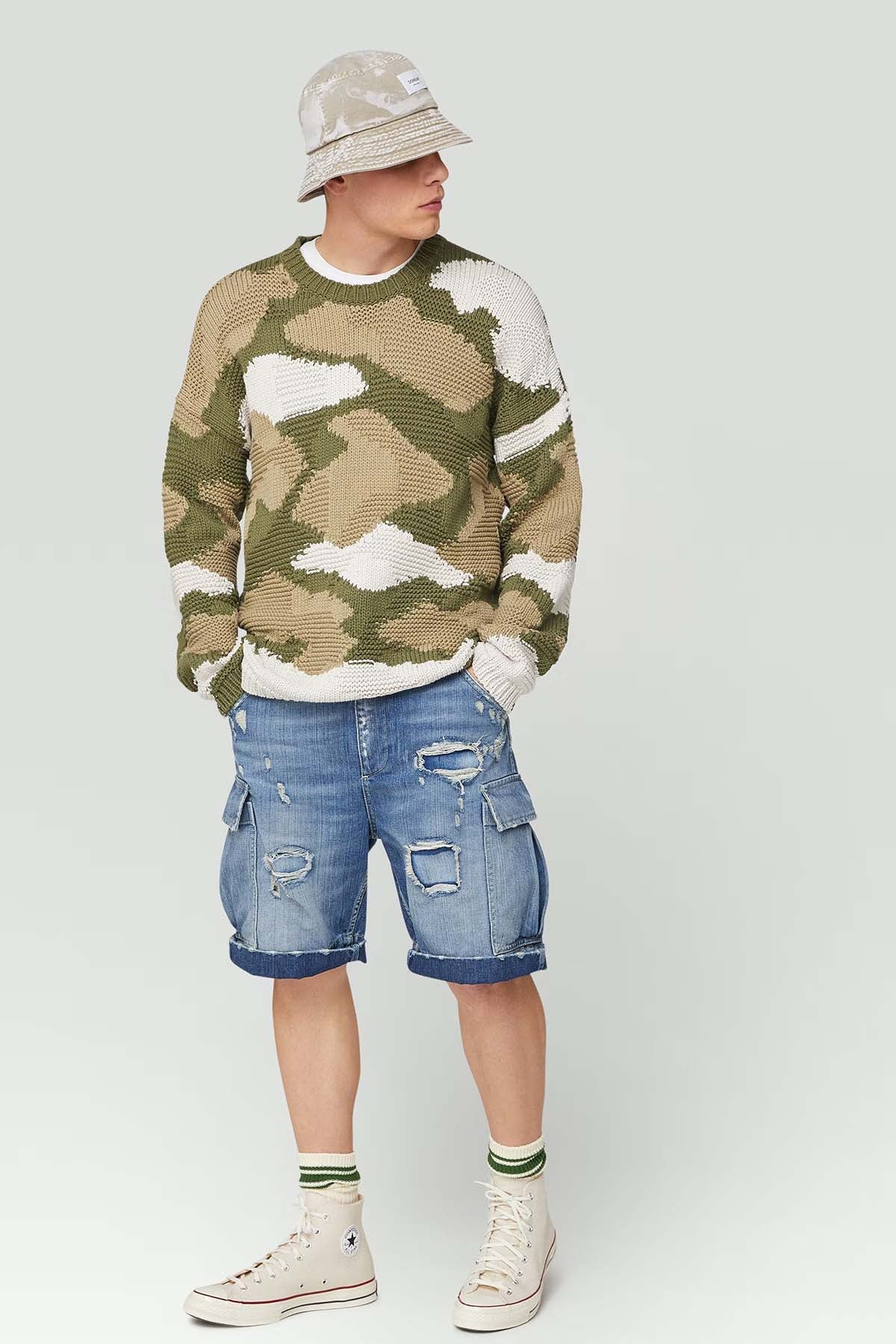 Dondup Raul Loose Fit Yırtık Detaylı Jean Şort-Libas Trendy Fashion Store