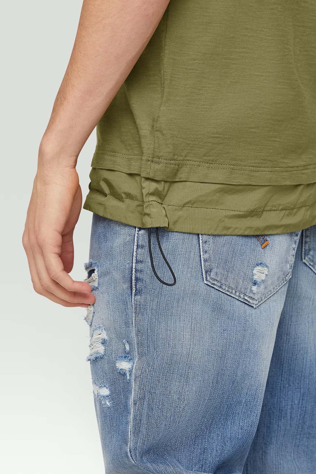 Dondup Cep Detaylı Etek Ucu Büzgülü T-shirt-Libas Trendy Fashion Store