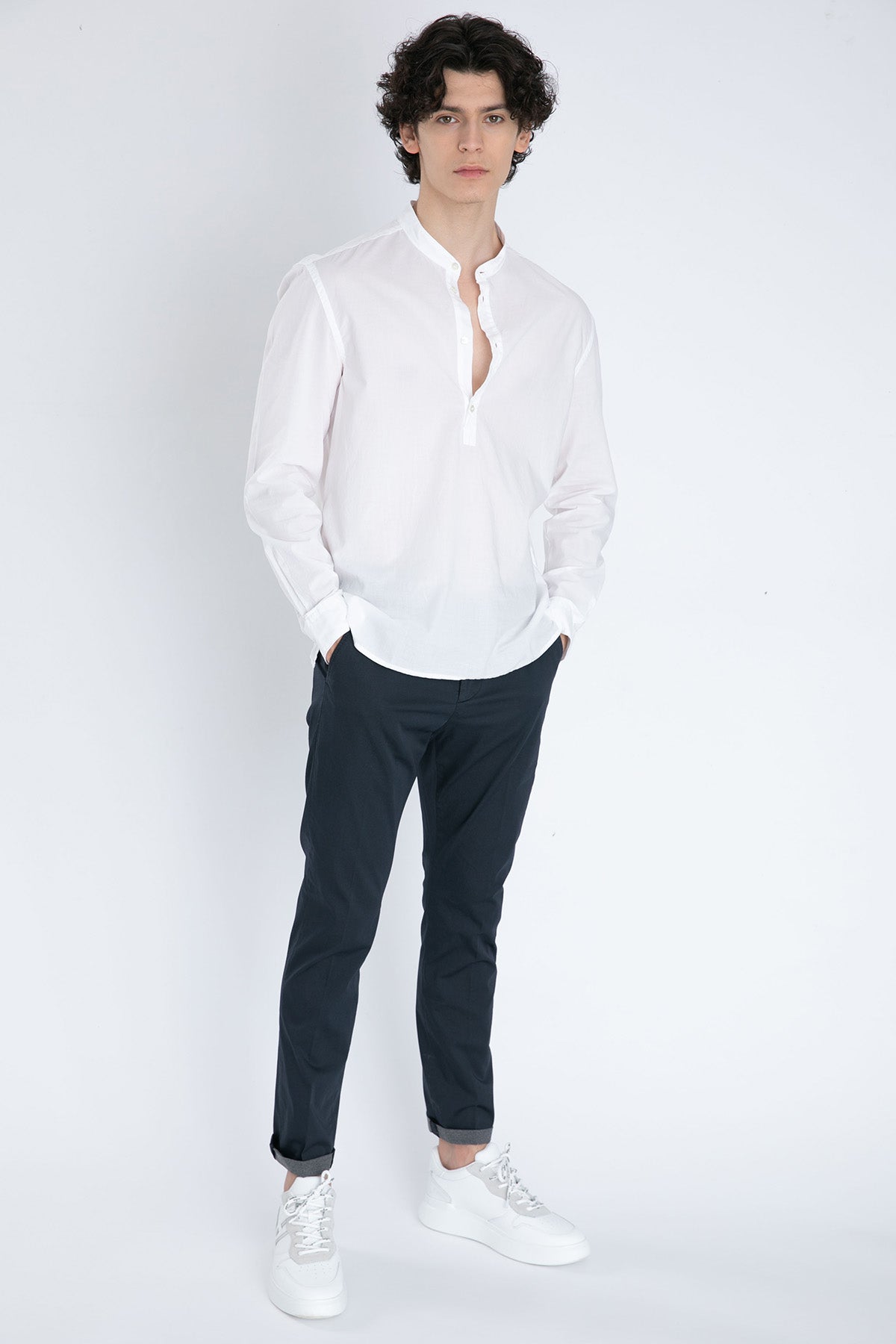 Dondup Hakim Yaka Yarım Patlı Gömlek-Libas Trendy Fashion Store