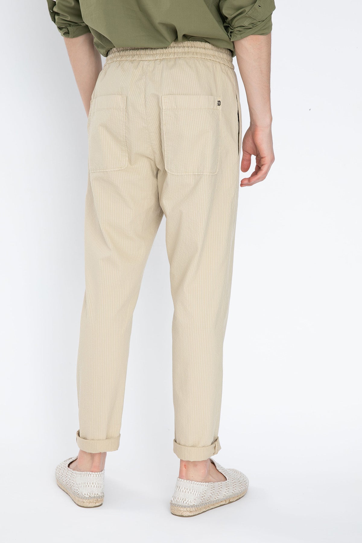 Dondup Beli Lastikli Çizgili Pantolon-Libas Trendy Fashion Store