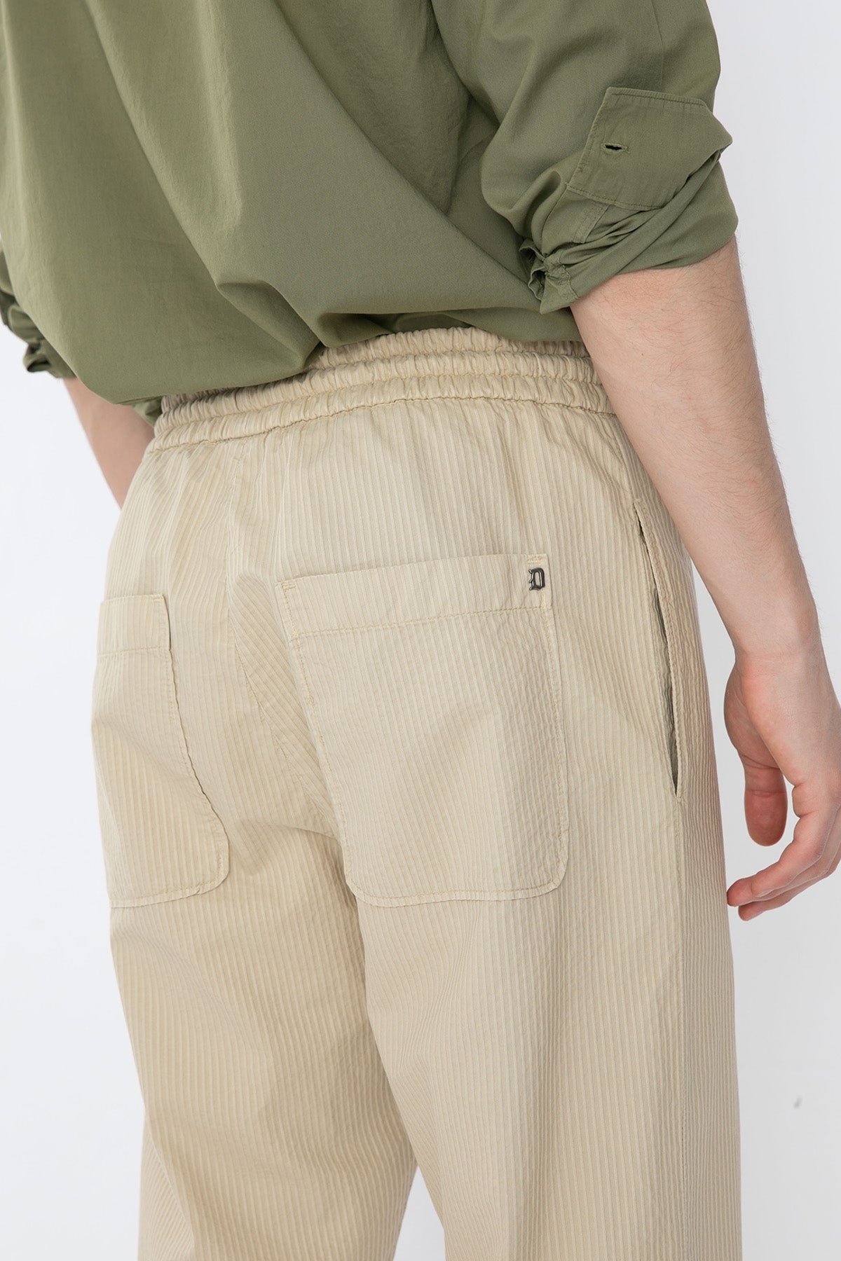 Dondup Beli Lastikli Çizgili Pantolon-Libas Trendy Fashion Store