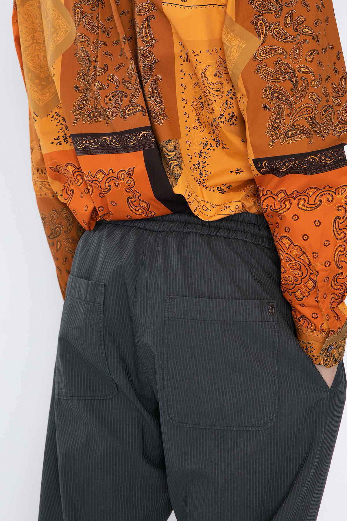 Dondup Beli Lastikli Çizgili Pantolon-Libas Trendy Fashion Store