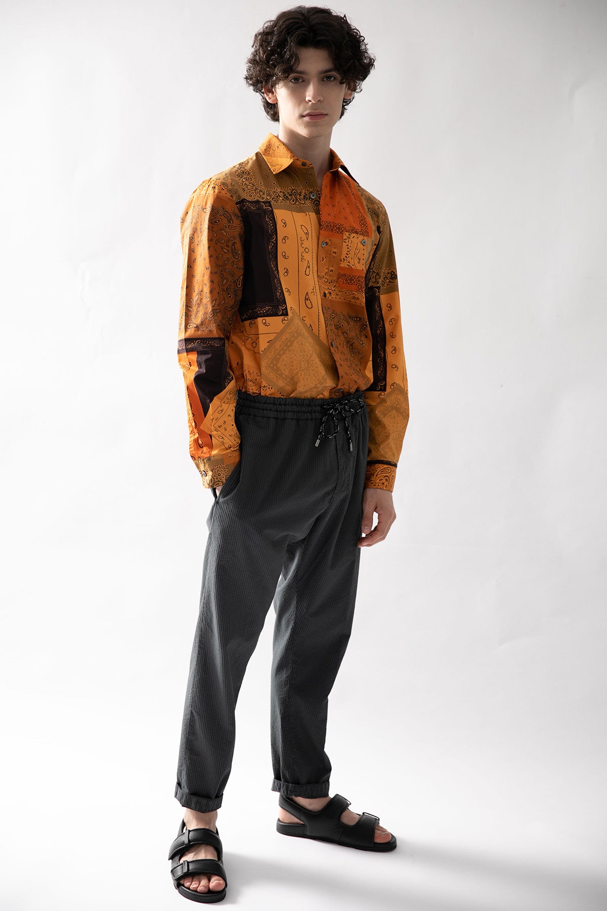 Dondup Beli Lastikli Çizgili Pantolon-Libas Trendy Fashion Store