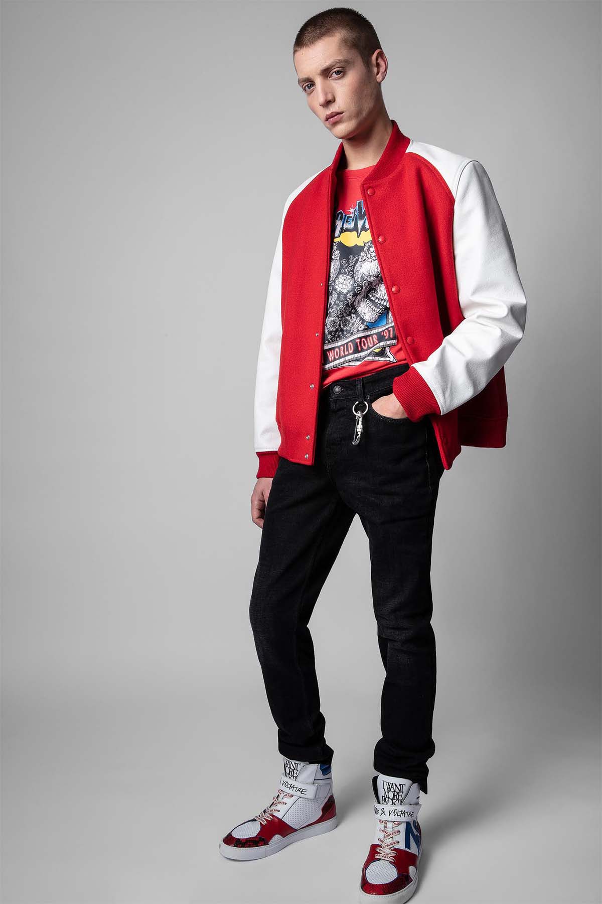 Zadig & Voltaire Yuvarlak Yaka Baskılı T-shirt-Libas Trendy Fashion Store