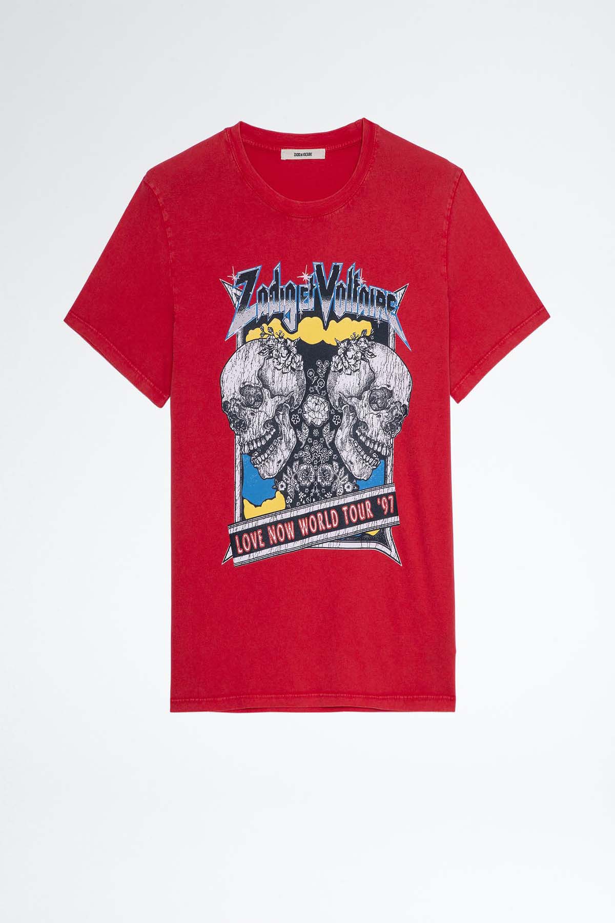 Zadig & Voltaire Yuvarlak Yaka Baskılı T-shirt-Libas Trendy Fashion Store