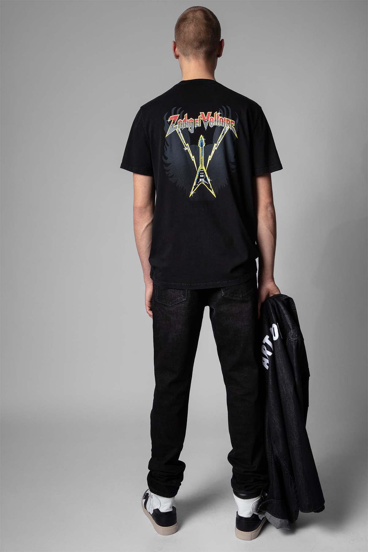 Zadig & Voltaire Yuvarlak Yaka Baskılı T-shirt-Libas Trendy Fashion Store