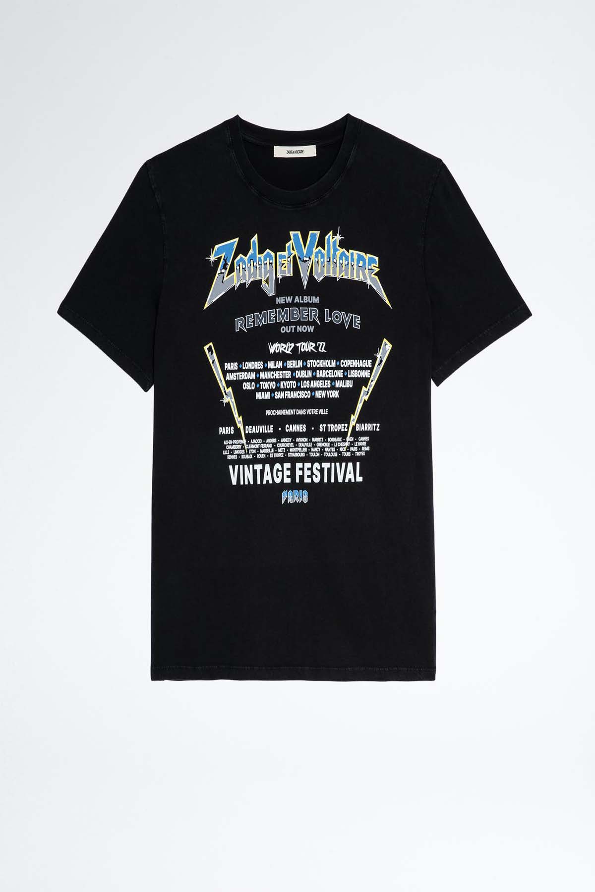 Zadig & Voltaire Yuvarlak Yaka Baskılı T-shirt-Libas Trendy Fashion Store