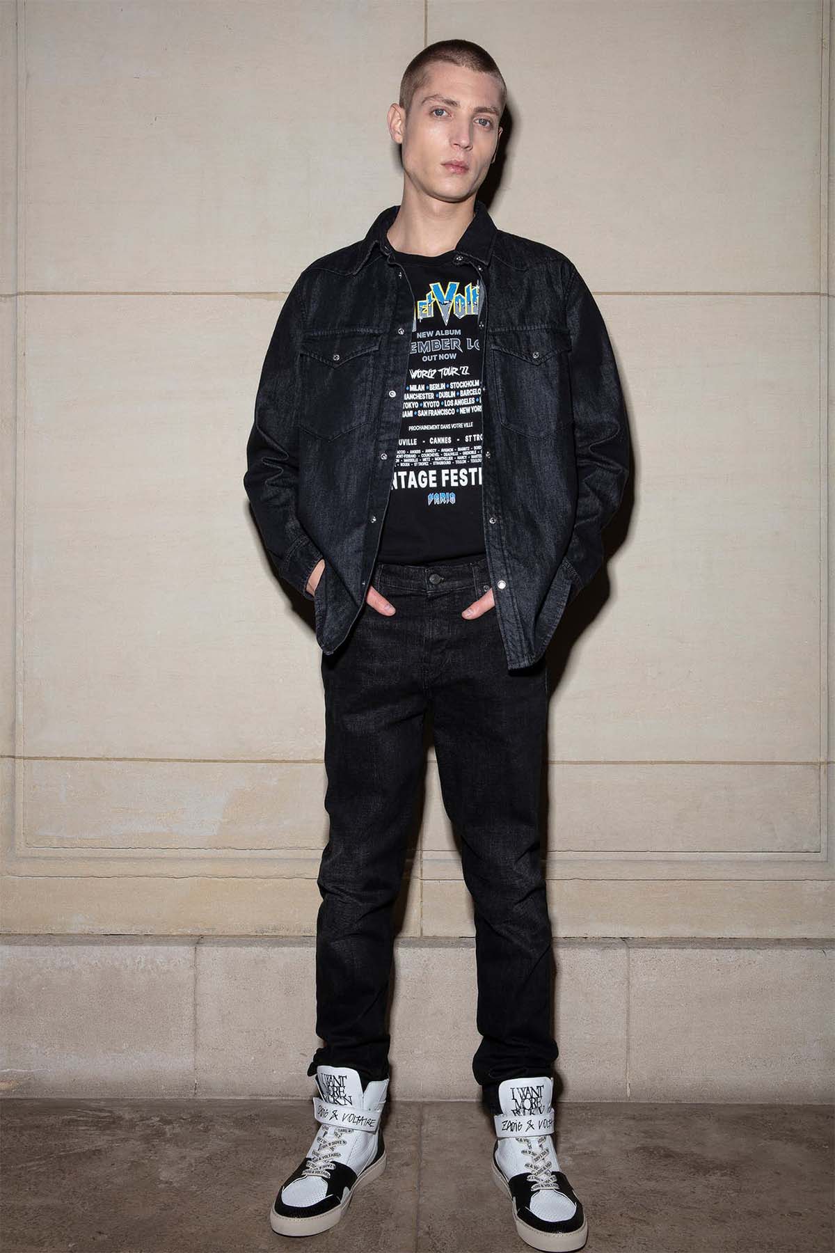 Zadig & Voltaire Yuvarlak Yaka Baskılı T-shirt-Libas Trendy Fashion Store