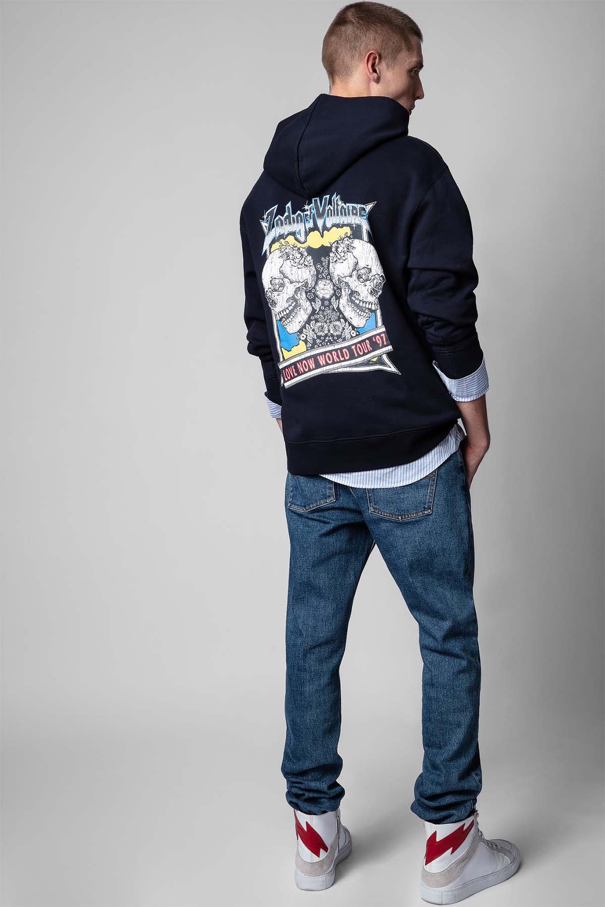 Zadig & Voltaire Sırtta Logo Baskılı Kapüşonlu Sweatshirt-Libas Trendy Fashion Store