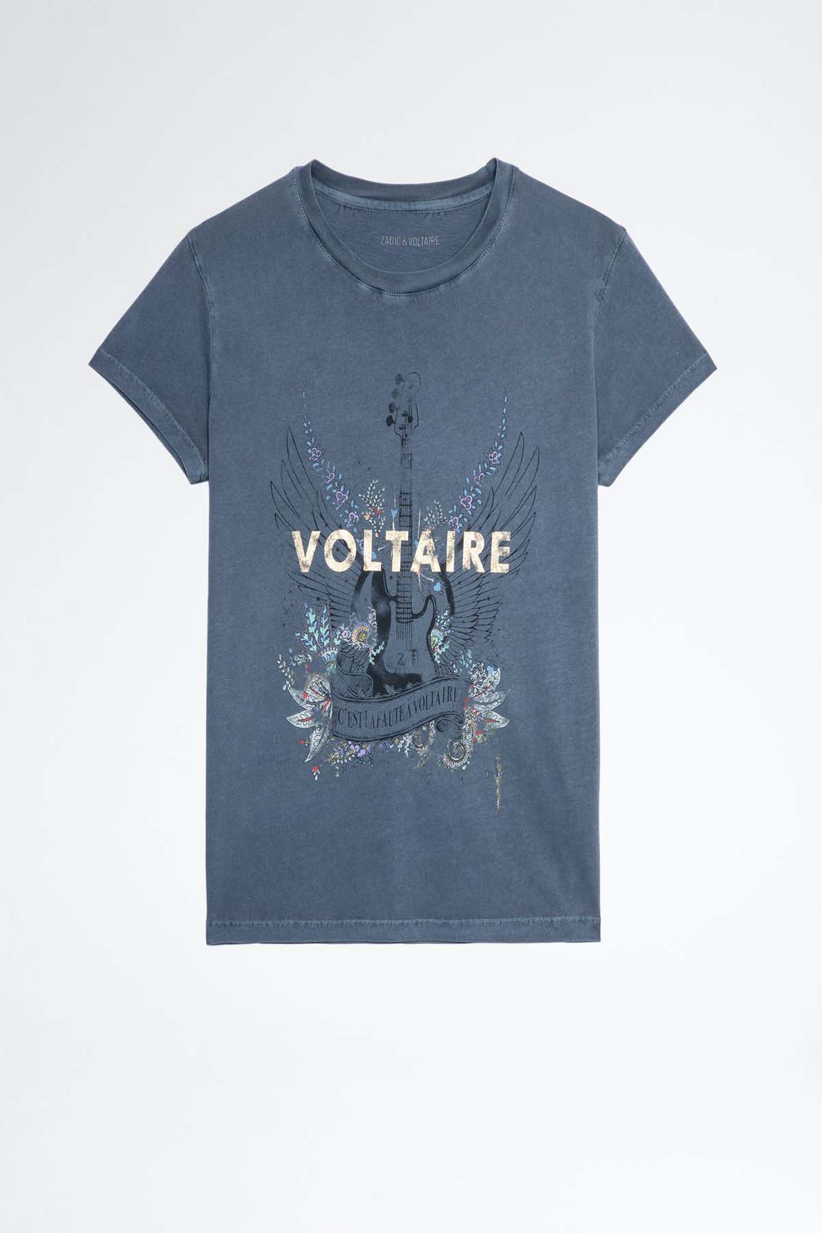 Zadig & Voltaire Yuvarlak Yaka Baskılı T-shirt-Libas Trendy Fashion Store