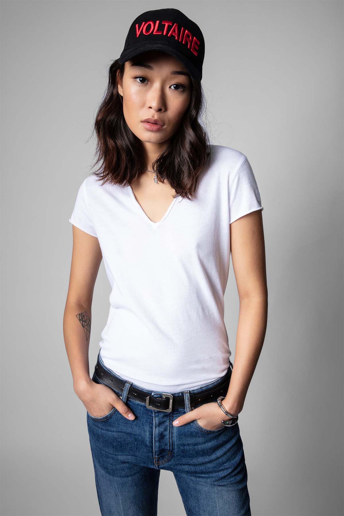 Zadig & Voltaire Sırtta Nakış Logolu T-shirt-Libas Trendy Fashion Store