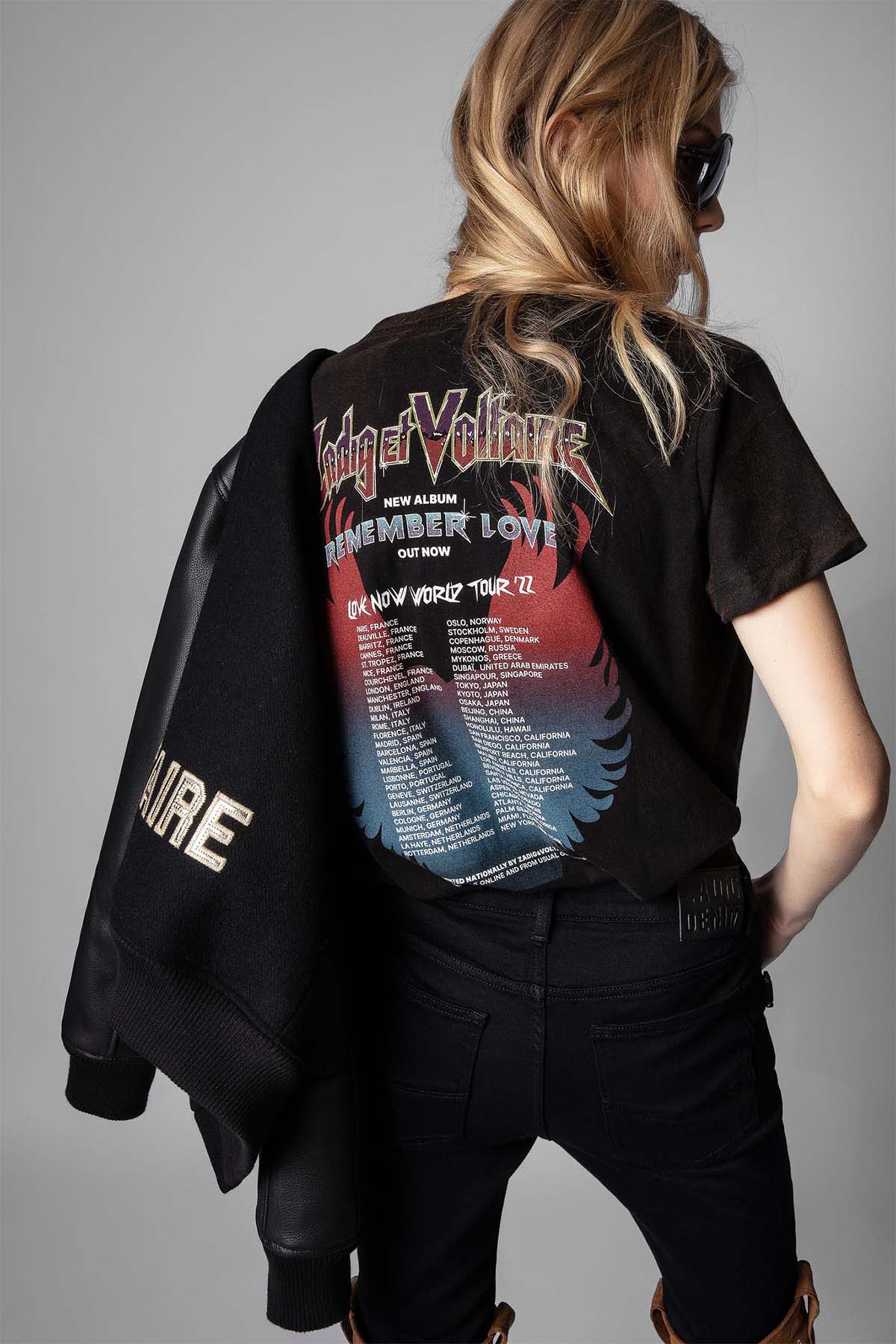 Zadig & Voltaire Yuvarlak Yaka Baskılı T-shirt-Libas Trendy Fashion Store