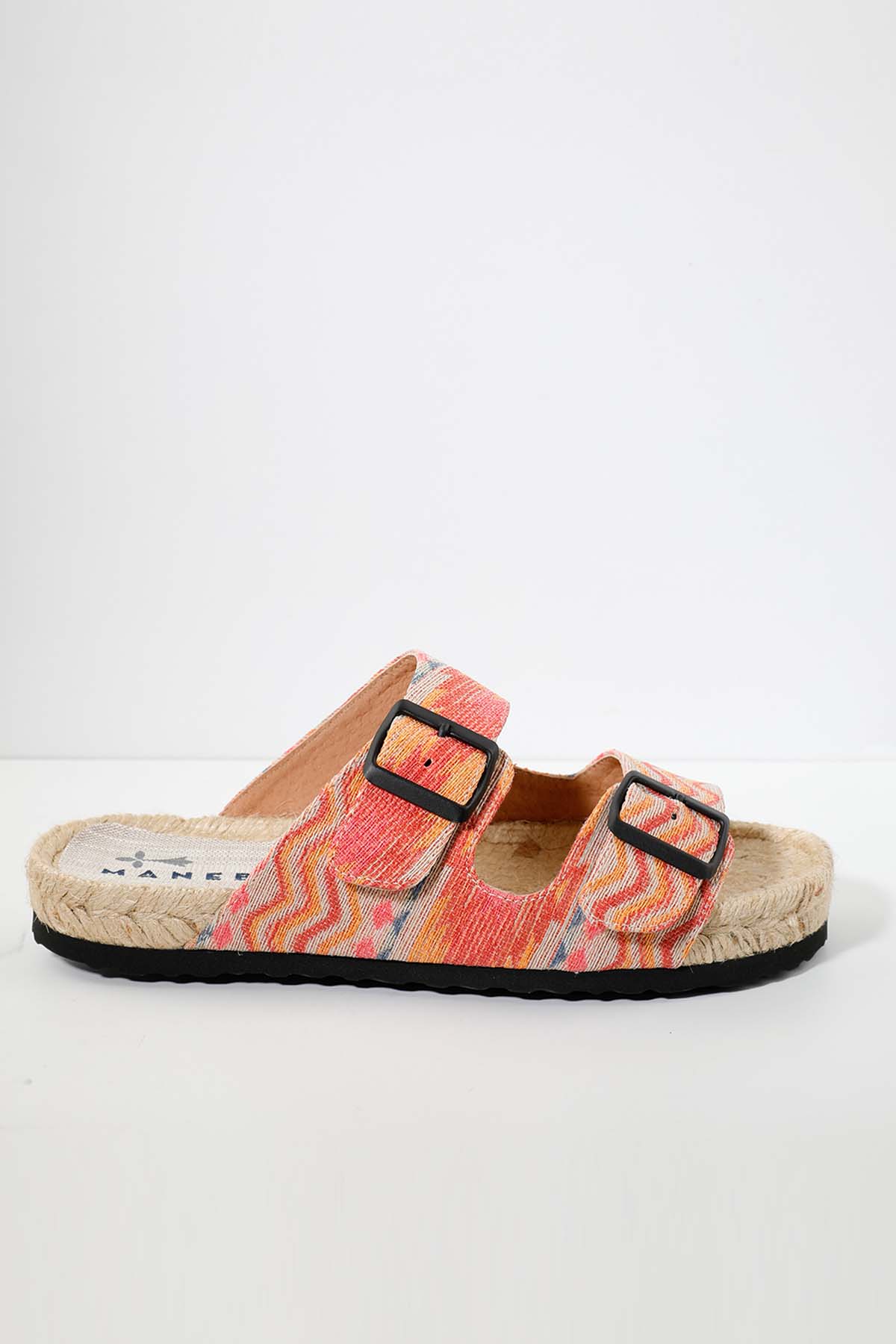 Manebi Tulum Hasır Detaylı Tokalı Terlik-Libas Trendy Fashion Store