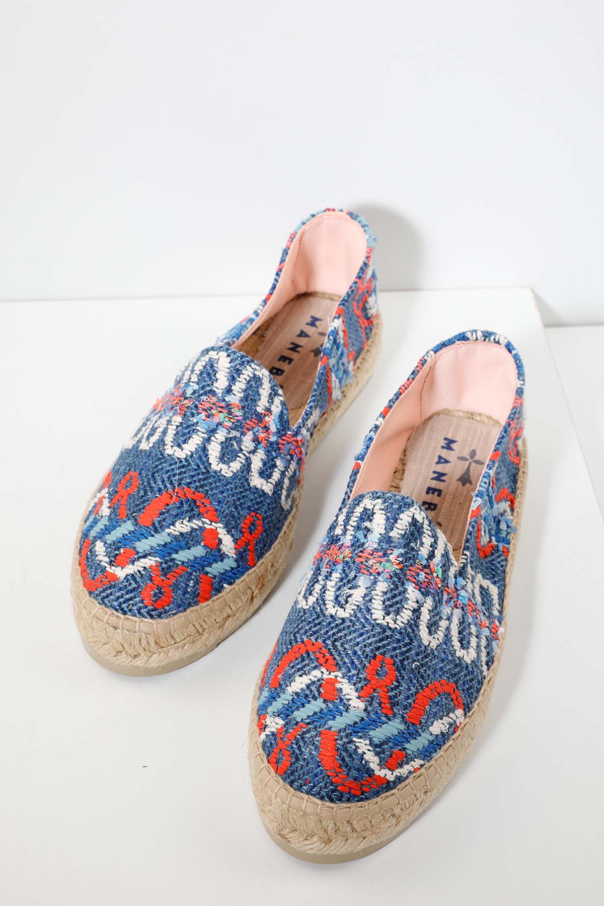 Manebi San Francisco Renkli Desenli Espadril-Libas Trendy Fashion Store