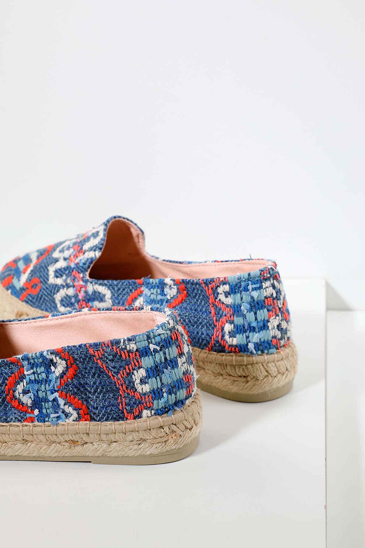 Manebi San Francisco Renkli Desenli Espadril-Libas Trendy Fashion Store