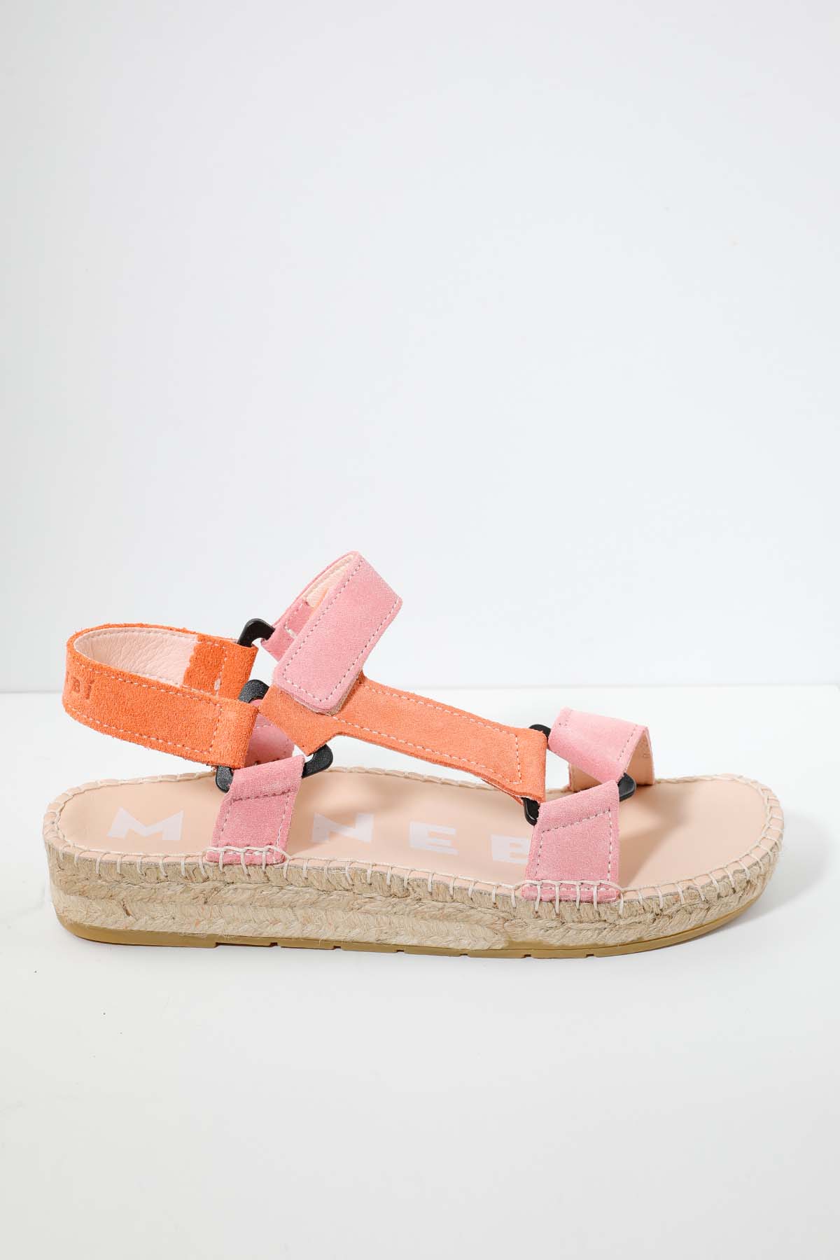 Manebi Venice Cırt Cırt Bantlı Süet Sandalet-Libas Trendy Fashion Store