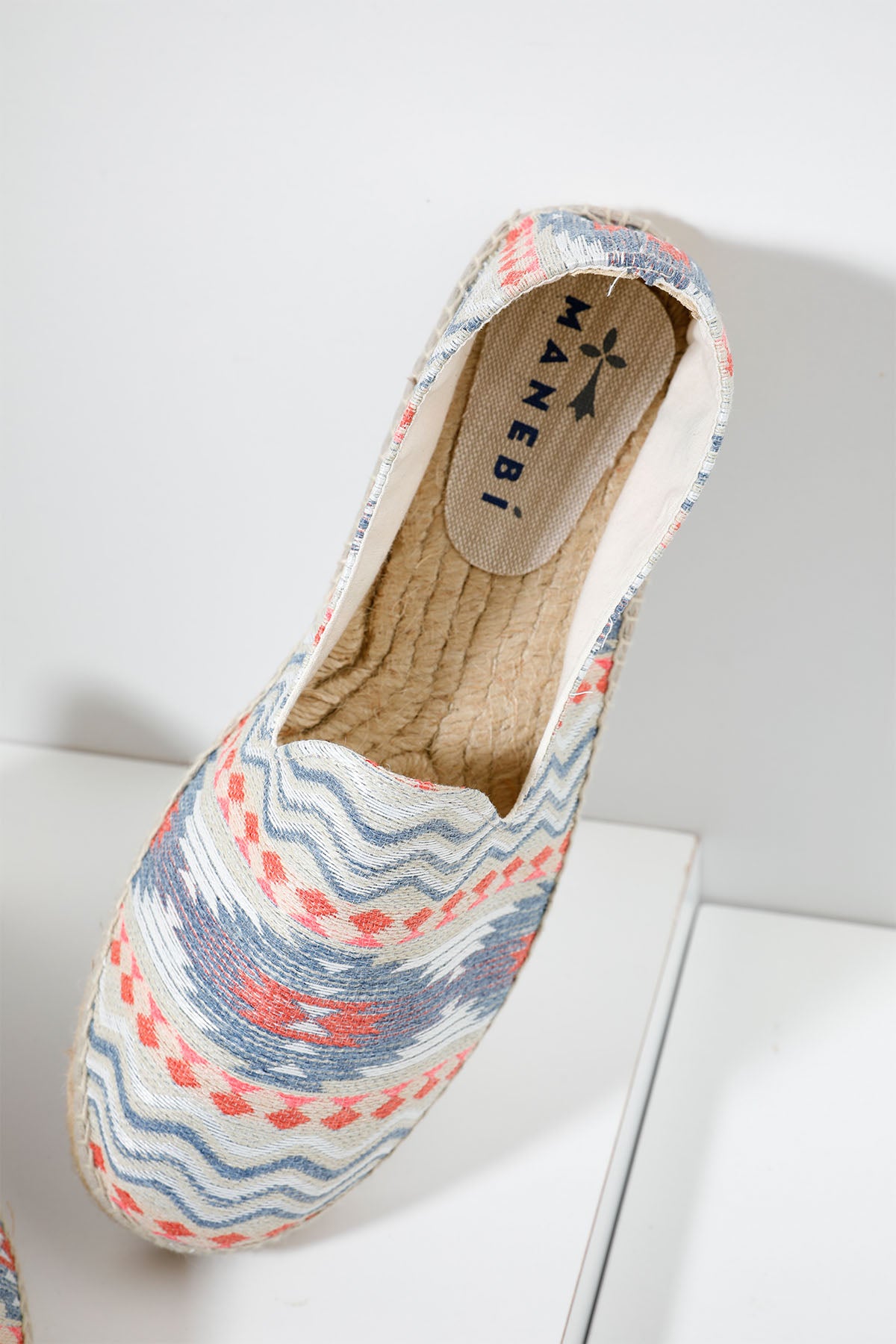 Manebi Tulum Renkli Desenli Espadril-Libas Trendy Fashion Store