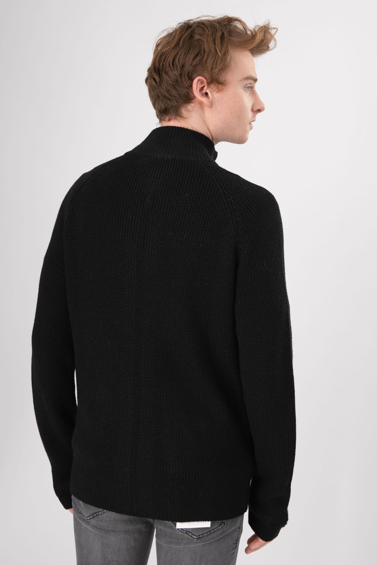 Manifattura Örgü Yün Fermuarlı Triko Ceket-Libas Trendy Fashion Store