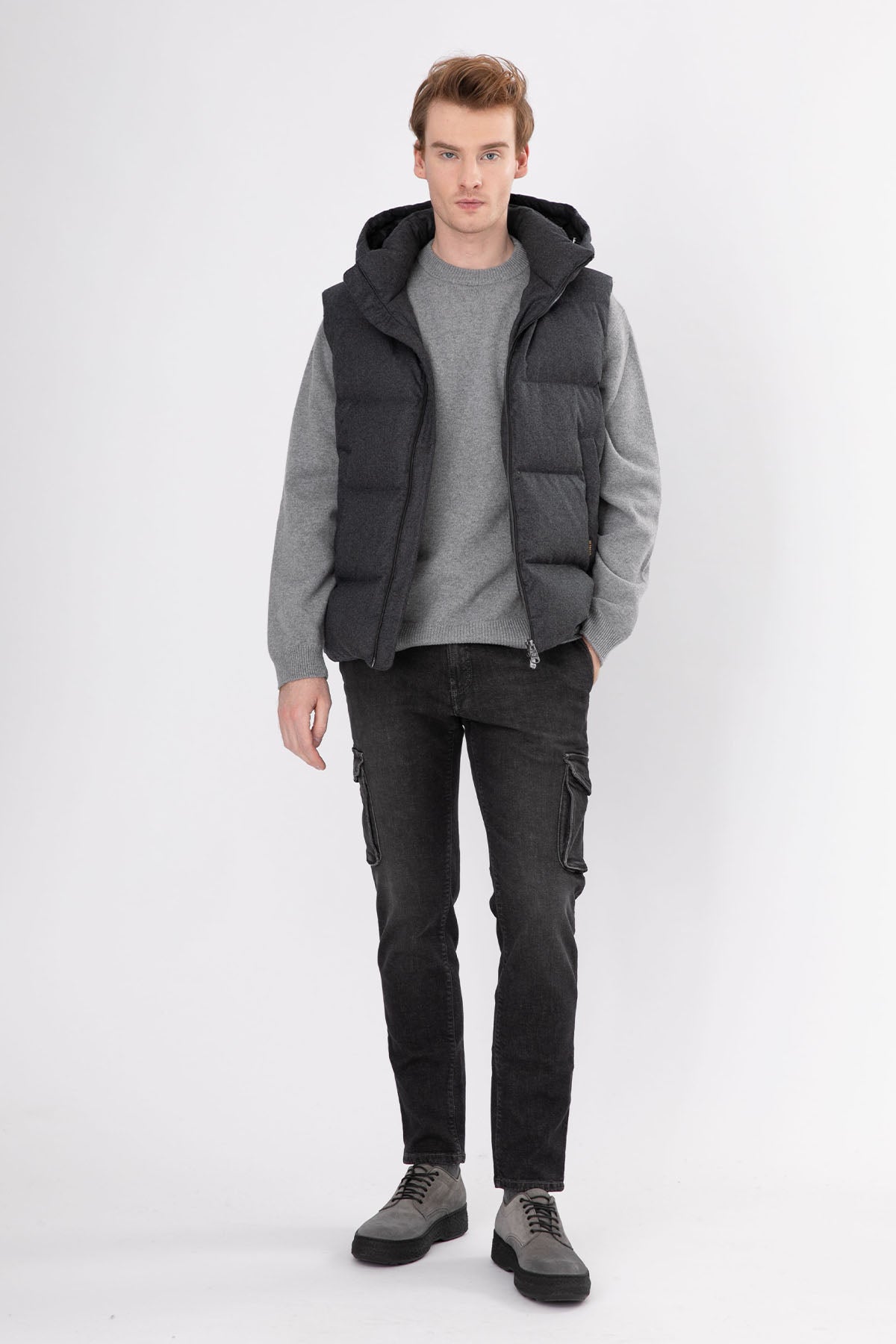 Manifattura Yuvarlak Yaka Kaşmirli Yün Triko-Libas Trendy Fashion Store