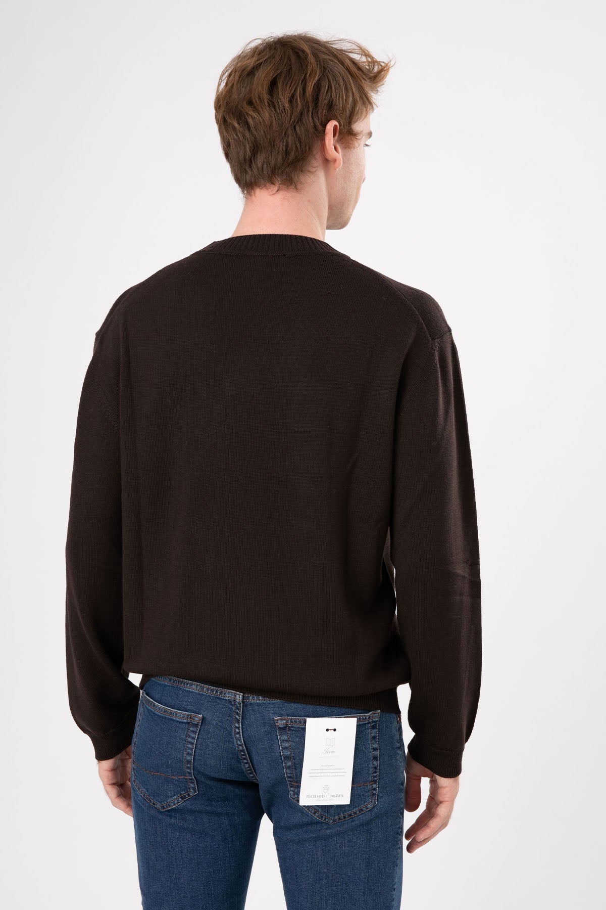 Manifattura Yuvarlak Yaka Örgü Yün Triko-Libas Trendy Fashion Store