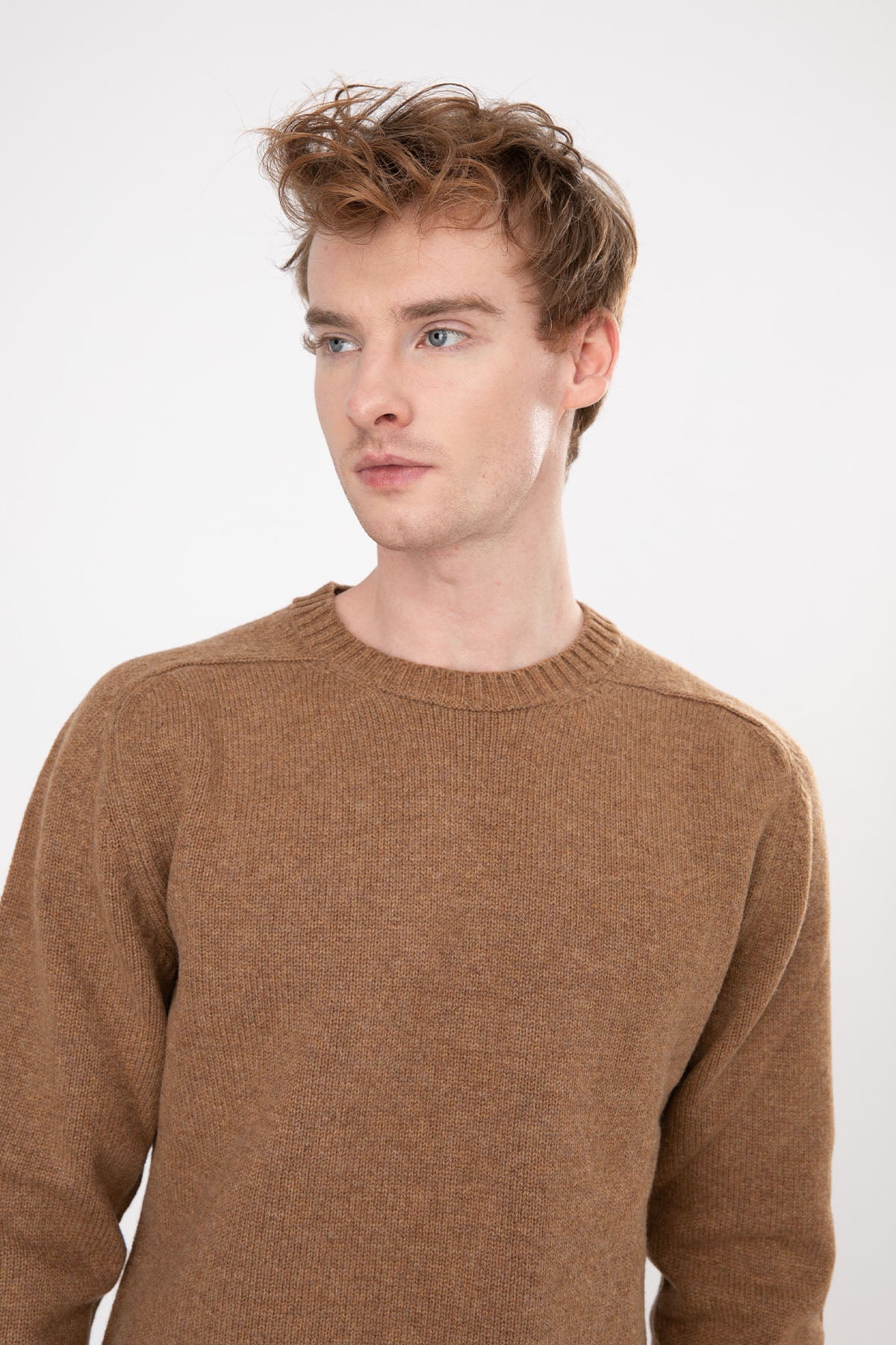 Manifattura Yuvarlak Yaka Örgü Yün Triko-Libas Trendy Fashion Store