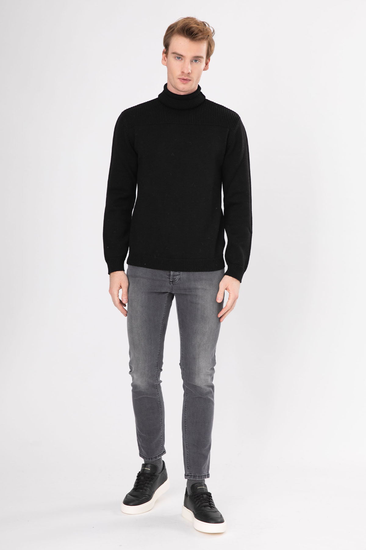 Manifattura Balıkçı Yaka Örgü Yün Triko-Libas Trendy Fashion Store